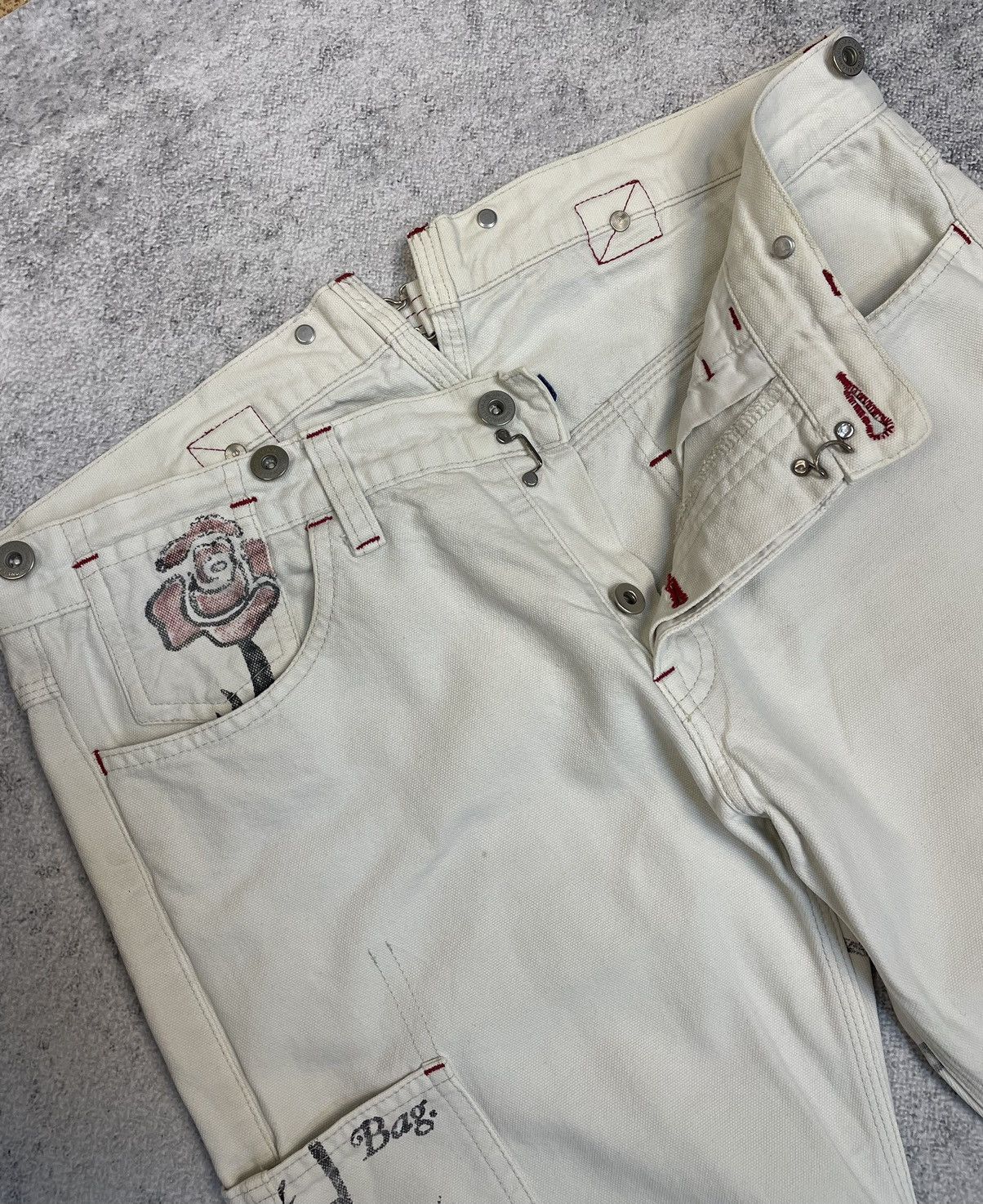 Comme des Garcons × Junya Watanabe Comme Des Garcons x Junya Watanabe S/S08 printed work pants Size US 34 / EU 50 - 6 Thumbnail