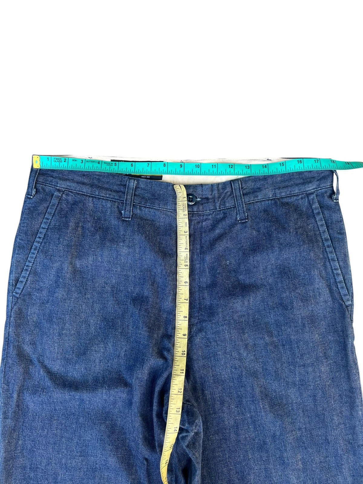 Fat Tokyo FAT FA Japan Buckle Back Baggy Denim Trouser Pant Size US 34 / EU 50 - 5 Thumbnail