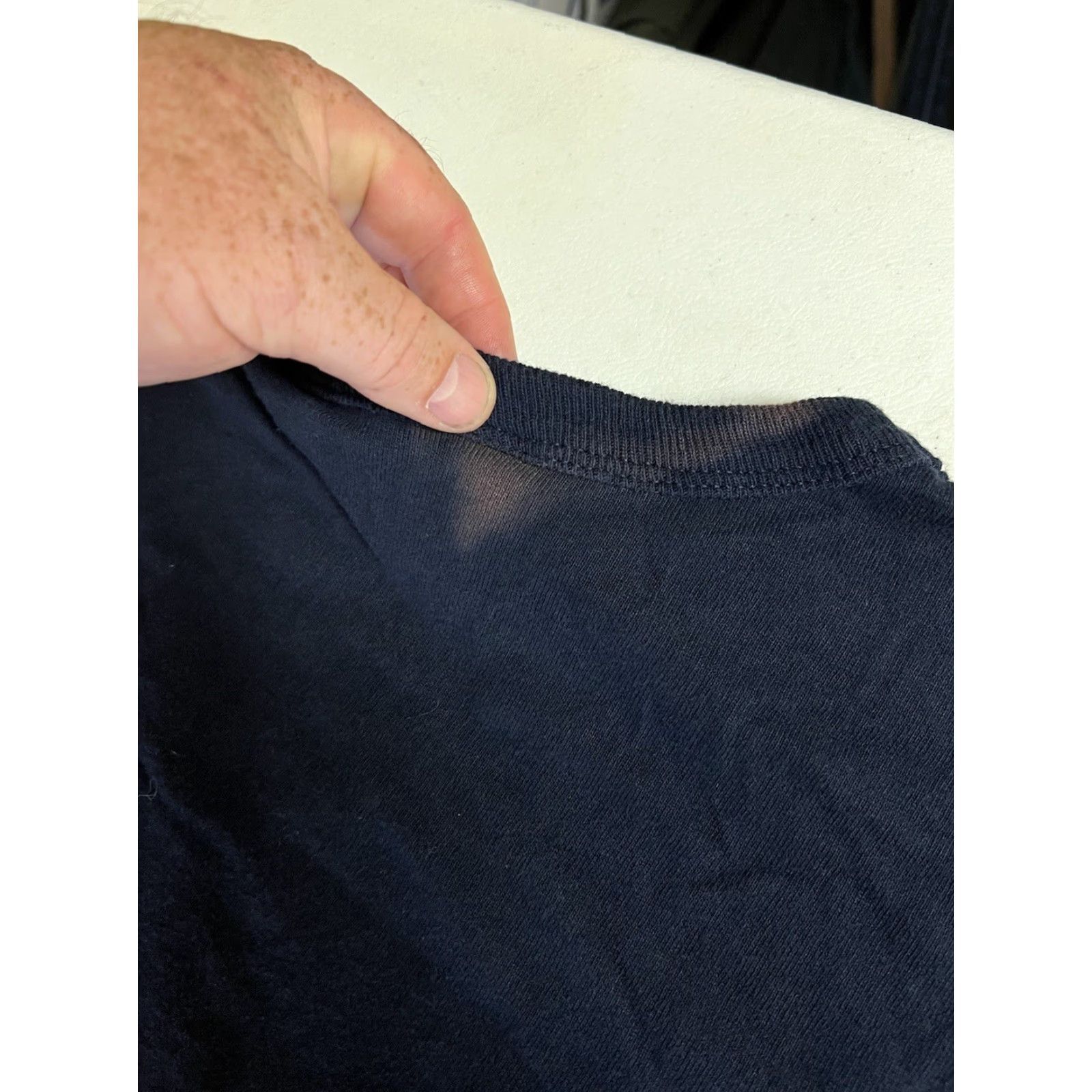 Champion VINTAGE Champion Johnson State College Blue T-shirt 80s Crew Neck Short Sleeve Men XL, Solid Cotton, Single Stitch, As Is, 80s Size US XL / EU 56 / 4 - 6 Thumbnail
