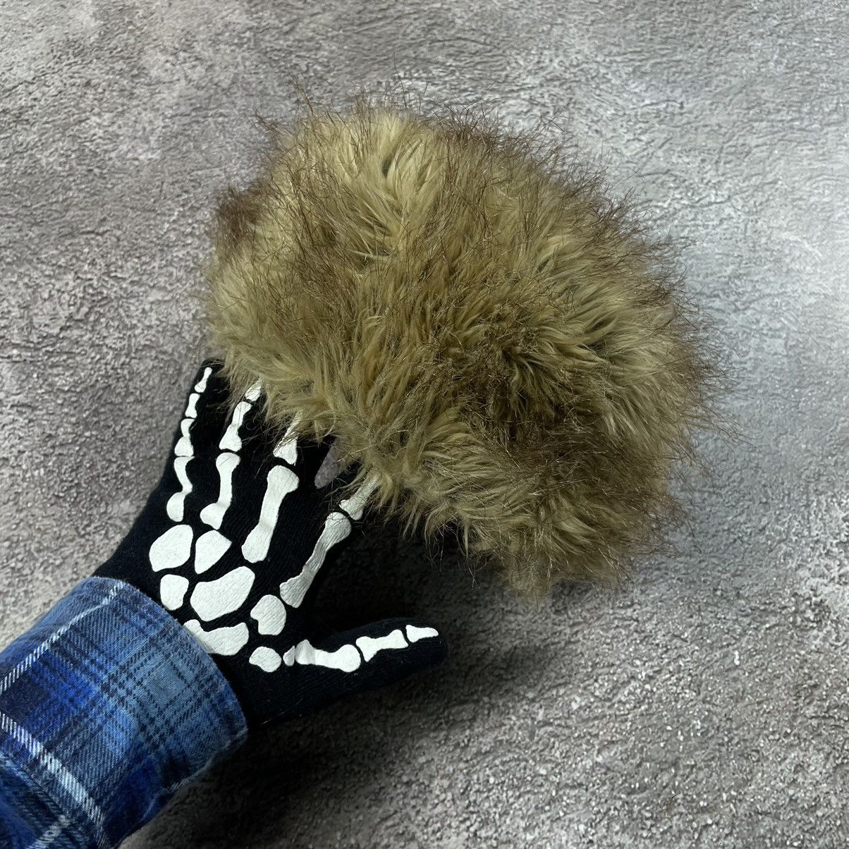 Vintage Vintage Y2K Skeleton Hand Fuzzy Beanie Alt Rave Grunge OS Size ONE SIZE - 1 Thumbnail