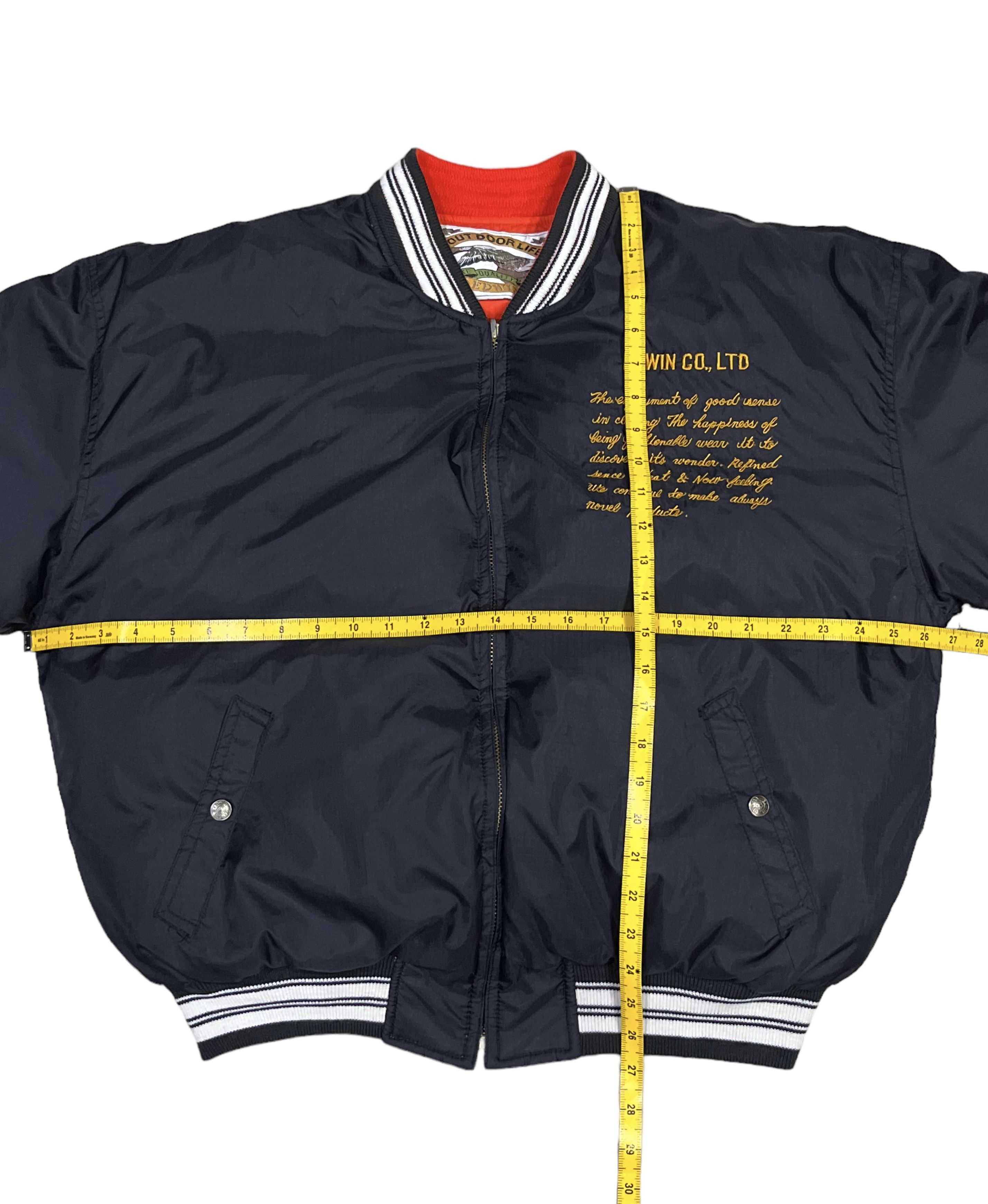 Edwin 🔥Vintage 80’s EDWIN OUTDOOR LIFE DOWN Reversible Jacket Size US L / EU 52-54 / 3 - 22 Thumbnail