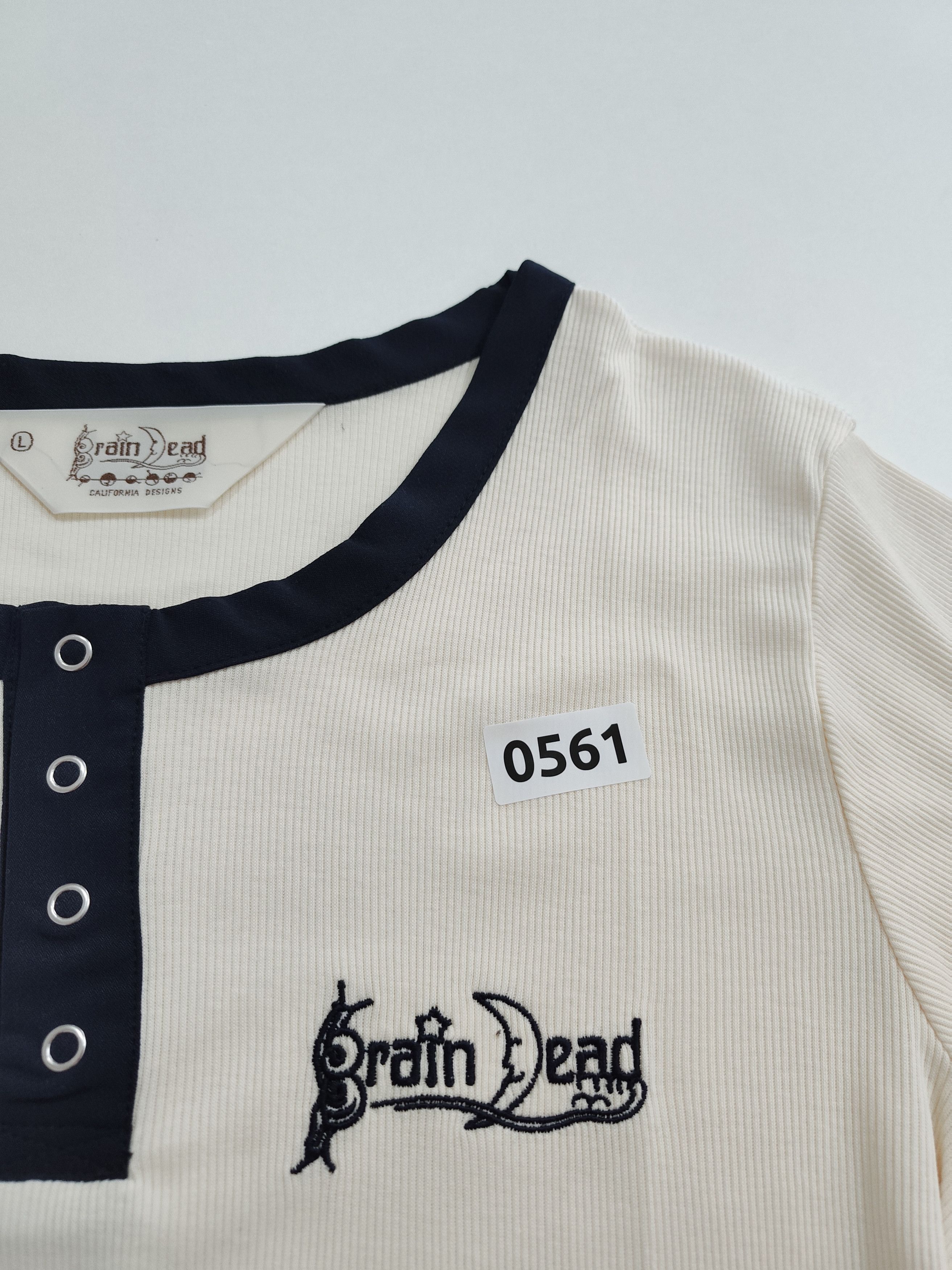 Brain Dead Brain dead "Ribbed Henley" Size L / US 10 / IT 46 - 7 Thumbnail