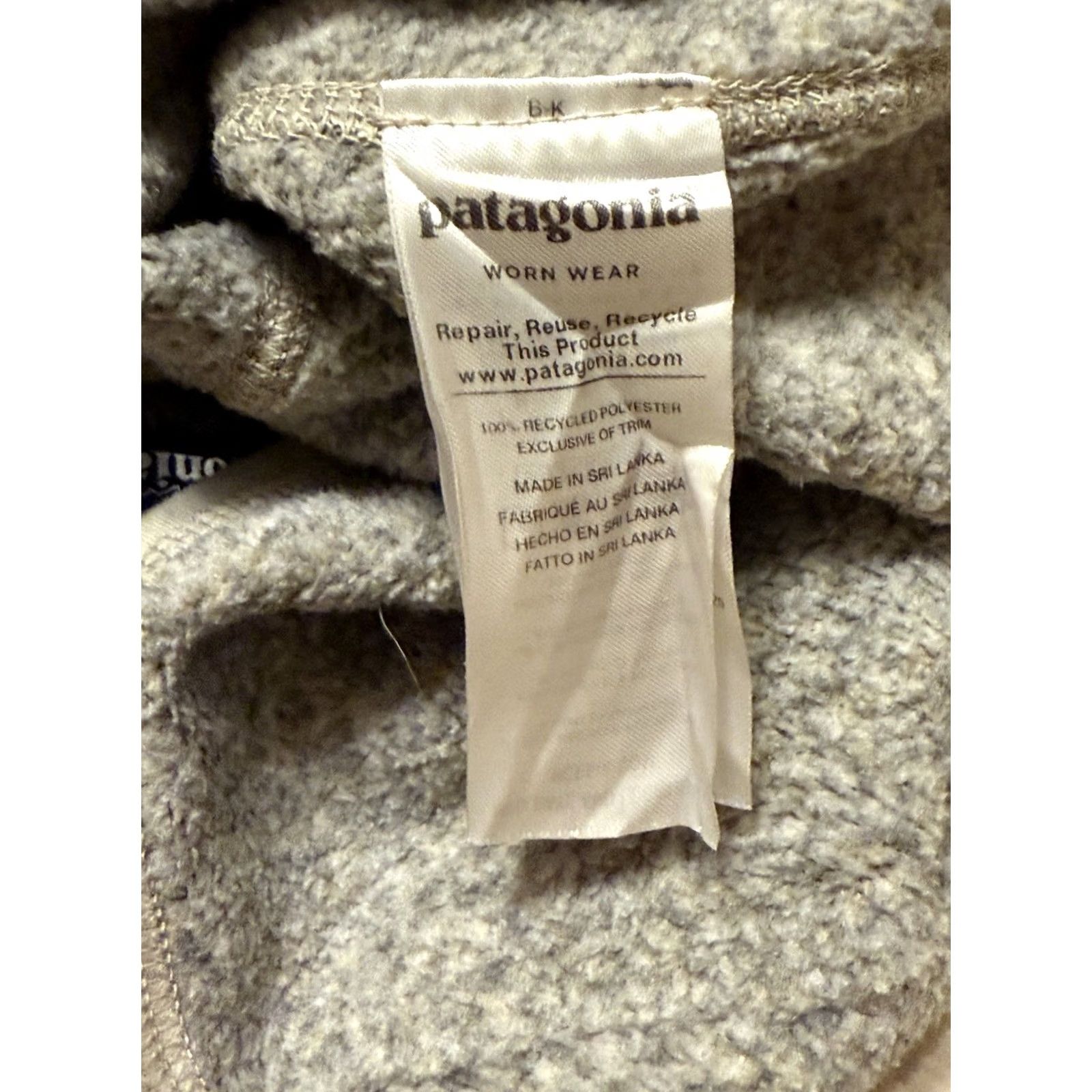 Patagonia Patagonia Better Sweater Quarter Zip Pullover M Women's Gray Fleece Logo Embroidered Zipper Outdoor Classic Warm Weather: Winter Fall Spring Size M / US 6-8 / IT 42-44 - 8 Thumbnail