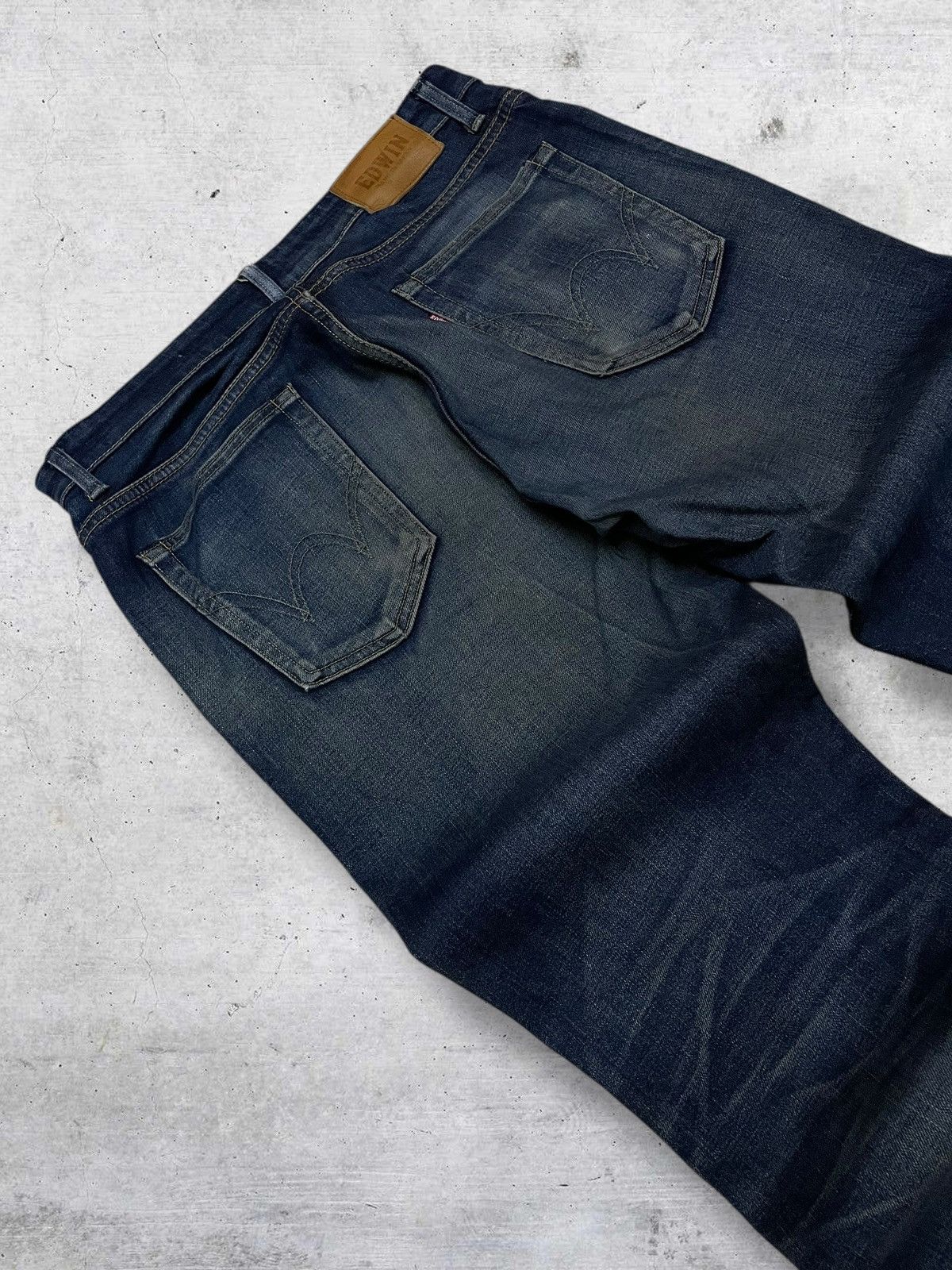 Edwin VINTAGE EDWIN 90S OG JAPAN DESIGNER DISTRESSED MUDWASH DENIM Size US 32 / EU 48 - 14 Thumbnail