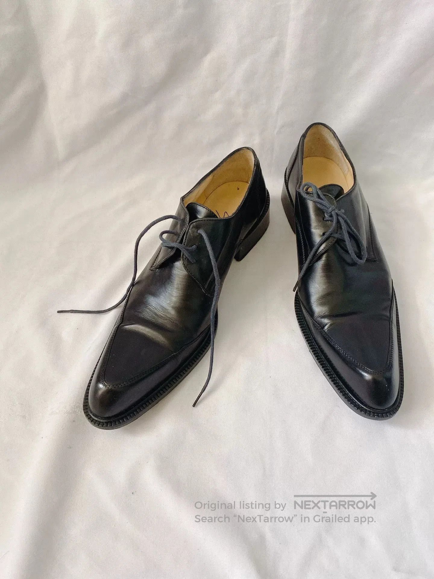 Yohji Yamamoto Yohji Yamamoto Pointed Toe Leather Shoes 38. Size US 7 / IT 37 - 1 Thumbnail