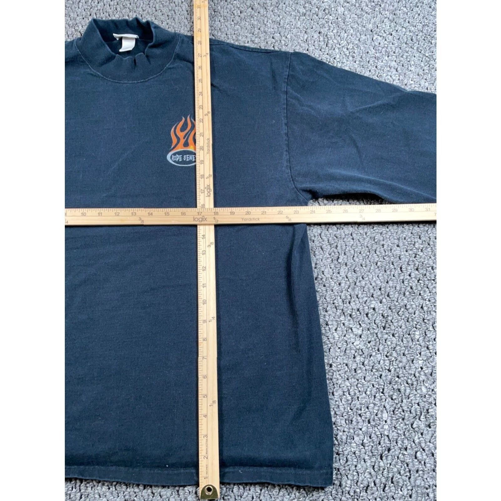 Anvil VINTAGE Anvil Michigan Ride Seney Snowmobile Long Sleeve T-Shirt Adult XL Black Graphic Print Retro Mens Size US XL / EU 56 / 4 - 6 Thumbnail