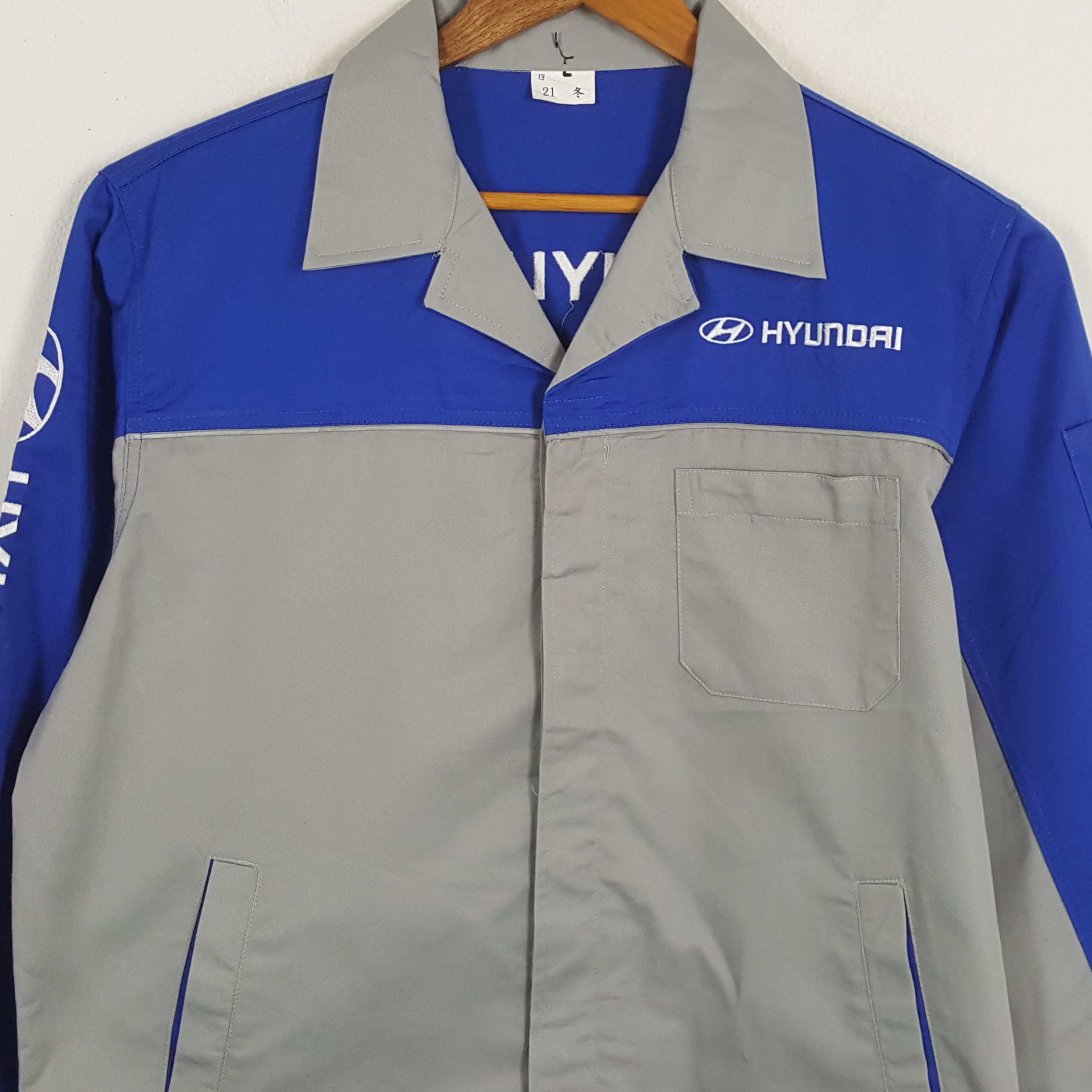 Vintage Vintage HYUNDAI Korea Vehicle Motorsports Jacket Size US L / EU 52-54 / 3 - 4 Thumbnail