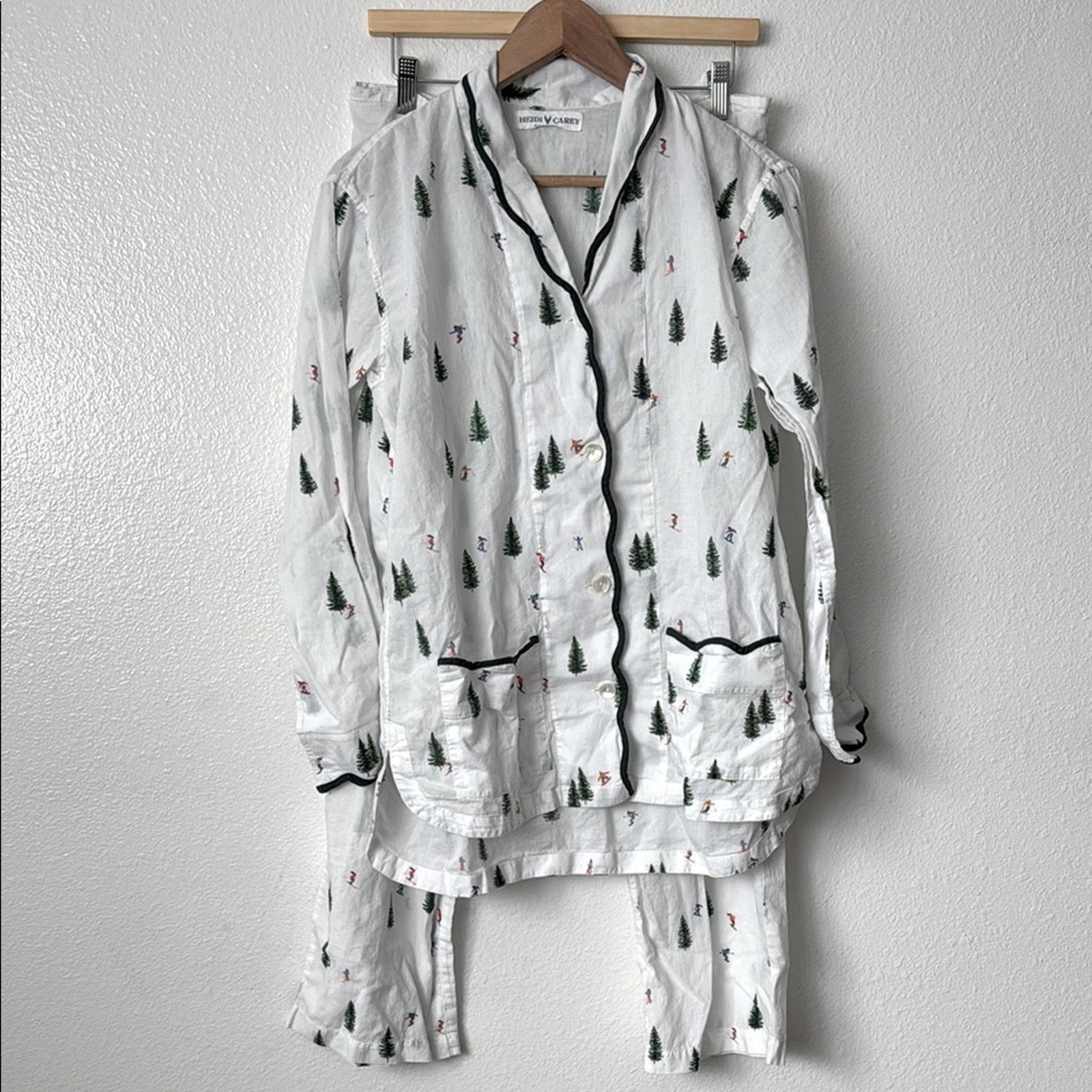 Other Heidi Carey M Ski Print Cotton Pajama Set Size M / US 6-8 / IT 42-44 - 4 Thumbnail