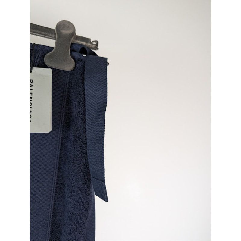 Balenciaga o1rshd1 Size: M / Cotton Skirt Towel in Dark Navy Blue Size 32 - 5 Thumbnail