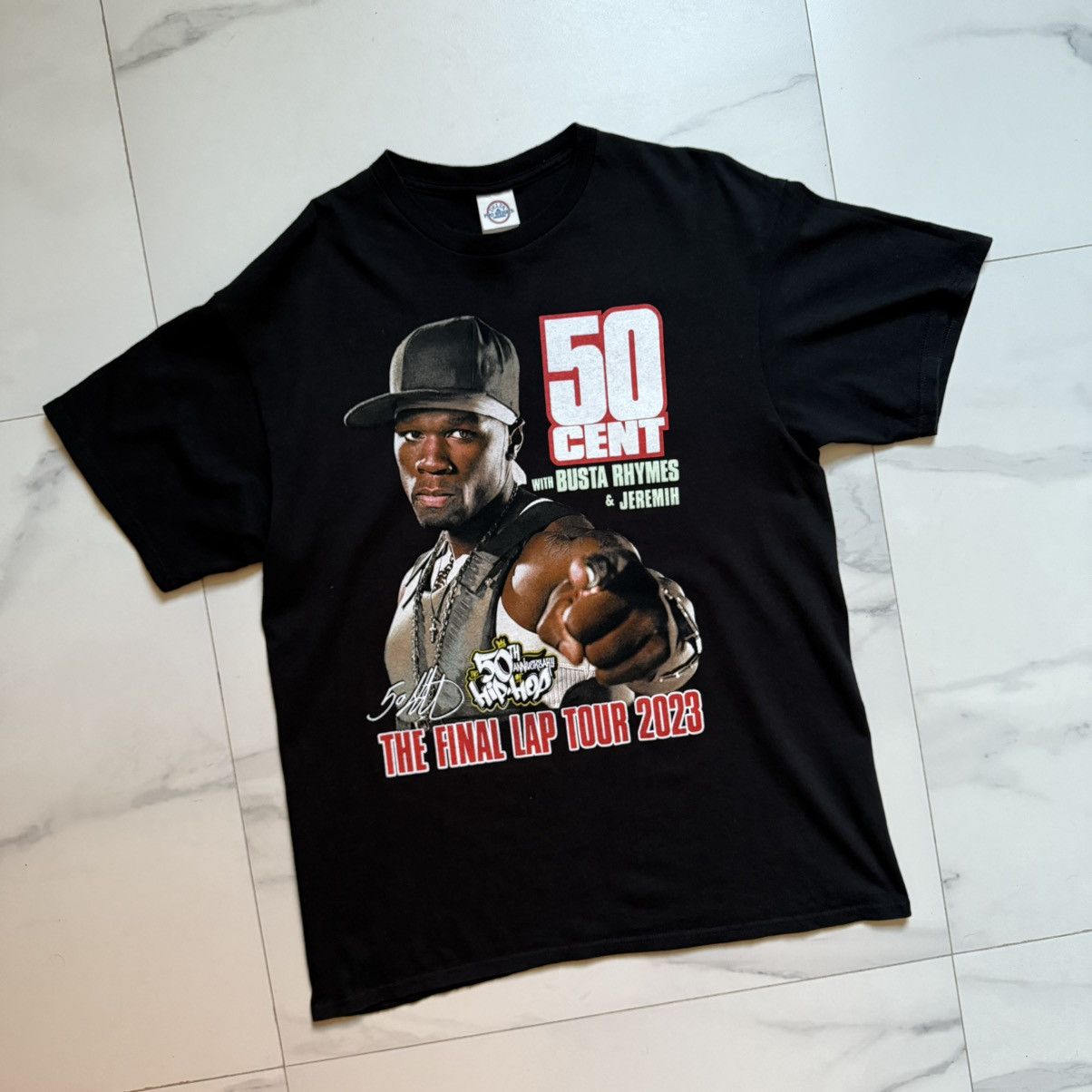 50 Cent 50 Cent The Final Lap Tour T-Shirt Size US L / EU 52-54 / 3 - 4 Thumbnail