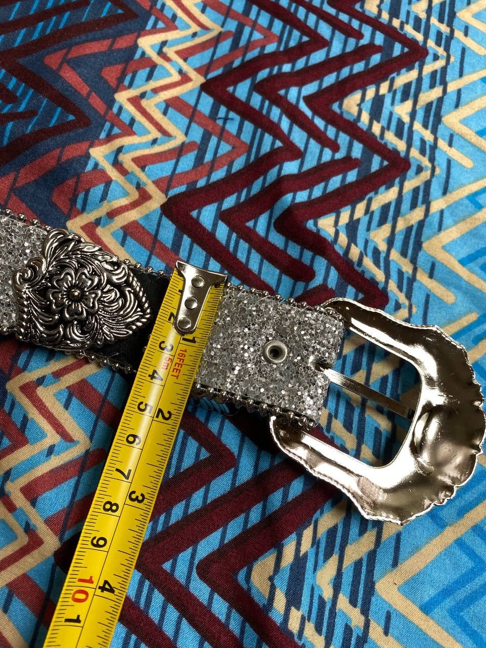 Japanese Brand × Vintage Vintage leather rhinestones belts BB Simon style punk y2k Size ONE SIZE - 6 Thumbnail