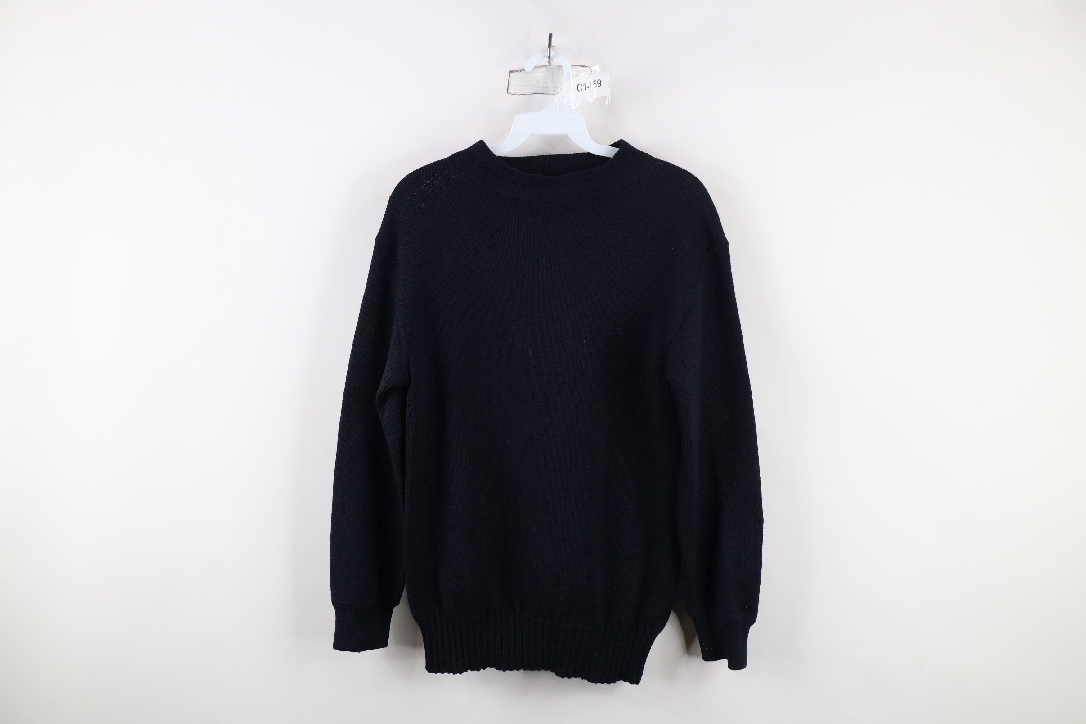 Vintage Vintage 40s Military World War II Wool Naval Sweater USA Size US S / EU 44-46 / 1 - 1 Thumbnail