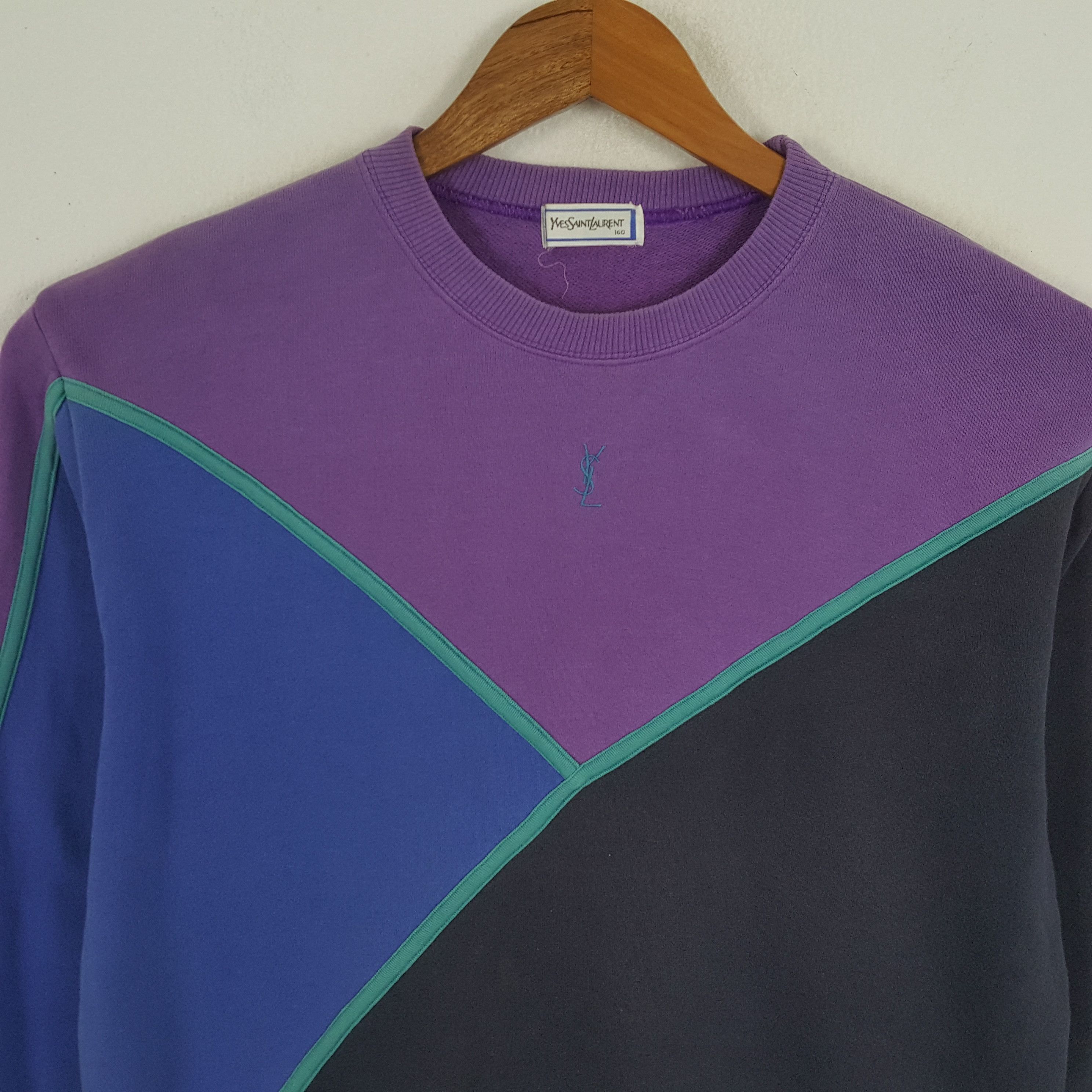 Vintage × Yves Saint Laurent Vintage YVES SAINT LAURENT Italian Fashion Brand Sweatshirts Size US L / EU 52-54 / 3 - 2 Thumbnail