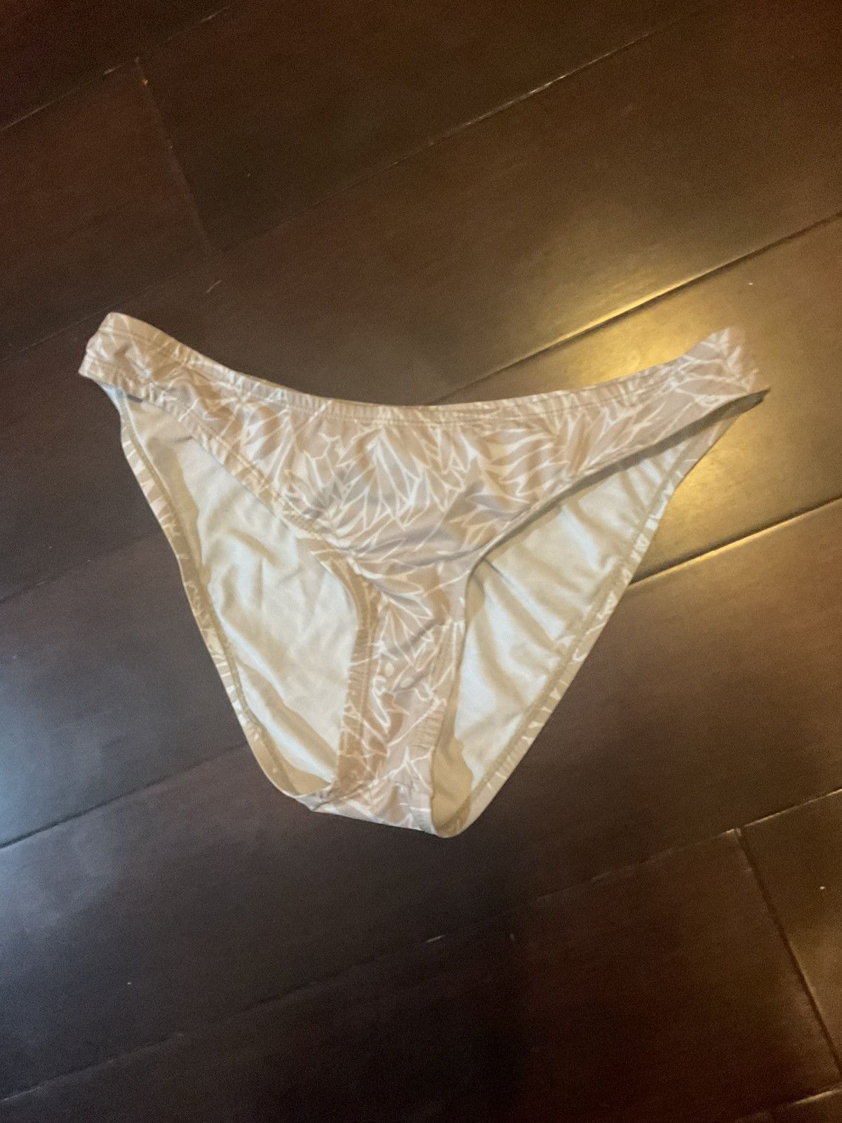 Ocean Pacific Tan and white long sleeve swimwear top / too set Size M / US 6-8 / IT 42-44 - 3 Thumbnail