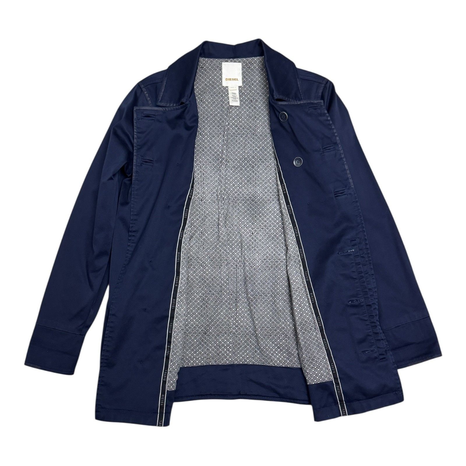 Diesel DIESEL Luxury Designer Cotton Light Trench Jacket Large Size L / US 10 / IT 46 - 2 Thumbnail