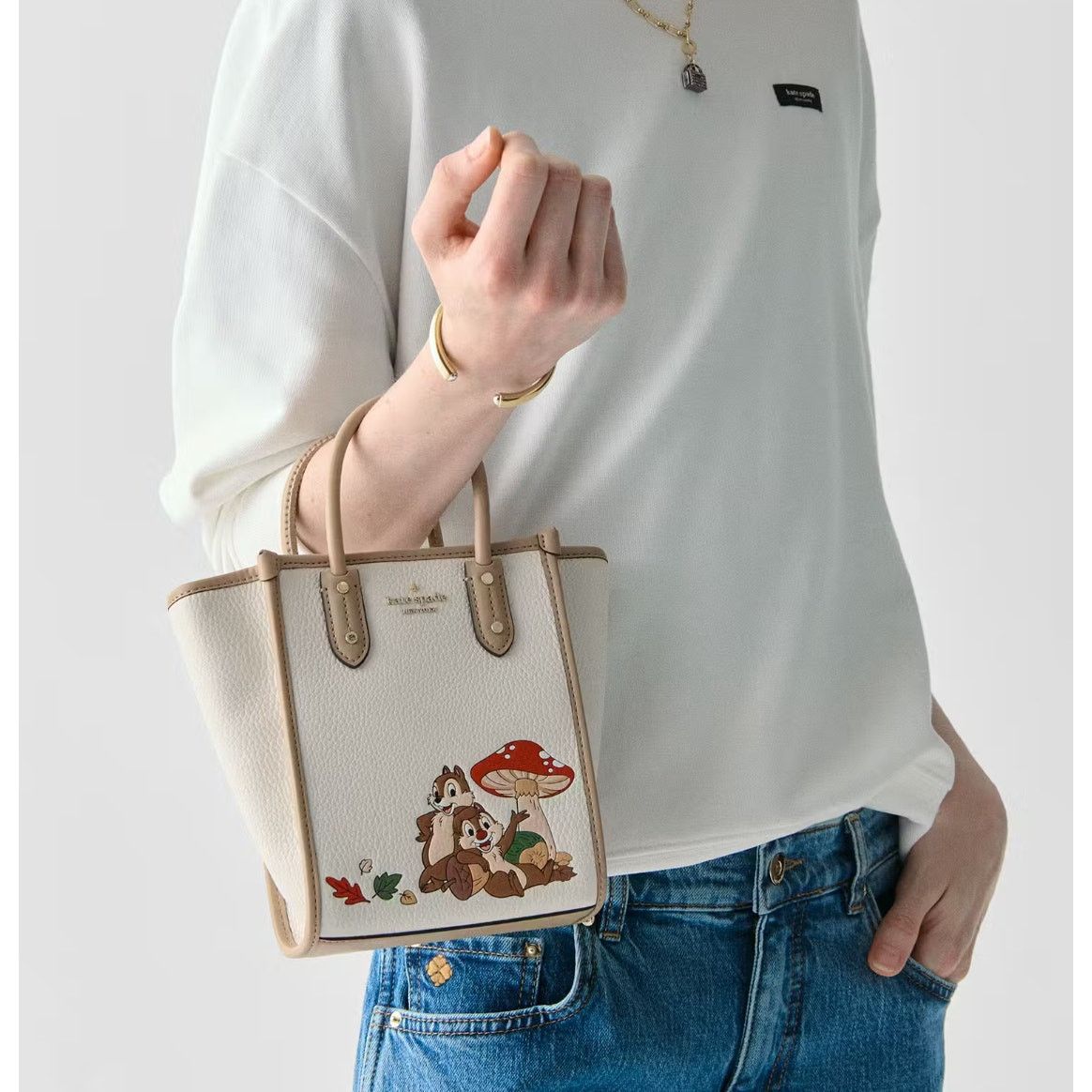 Kate Spade Kate Spade Ella Disney X KSNY Chip N Dale Mini Tote Bag Size ONE SIZE - 2 Thumbnail