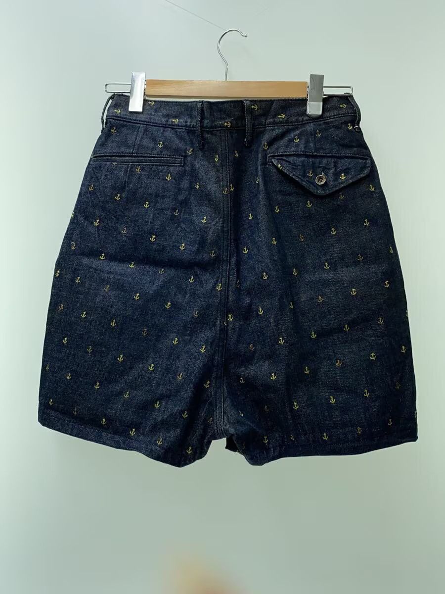 Kapital Embroidered Anchor Sailor Denim Shorts Size US 28 / EU 44 - 2 Thumbnail