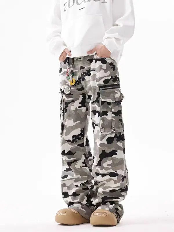 Japanese Brand Vintage Street Camouflage Loose Casual Work Pants Size US 28 / EU 44 - 1 Thumbnail