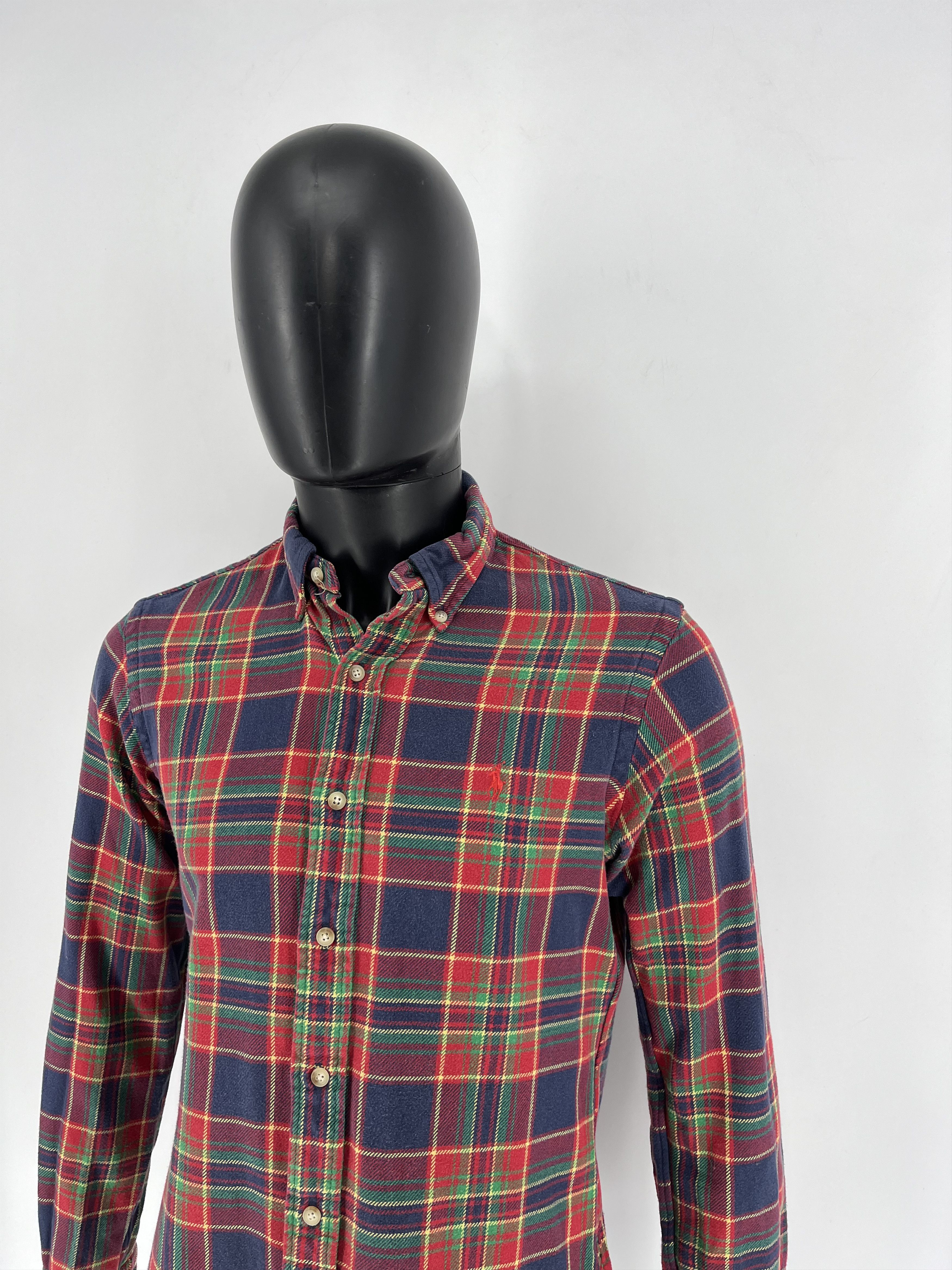 Polo Ralph Lauren × Ralph Lauren Vintage Flannel Polo Raplh Lauren Plaid Shirt Travis style Size US S / EU 44-46 / 1 - 4 Thumbnail