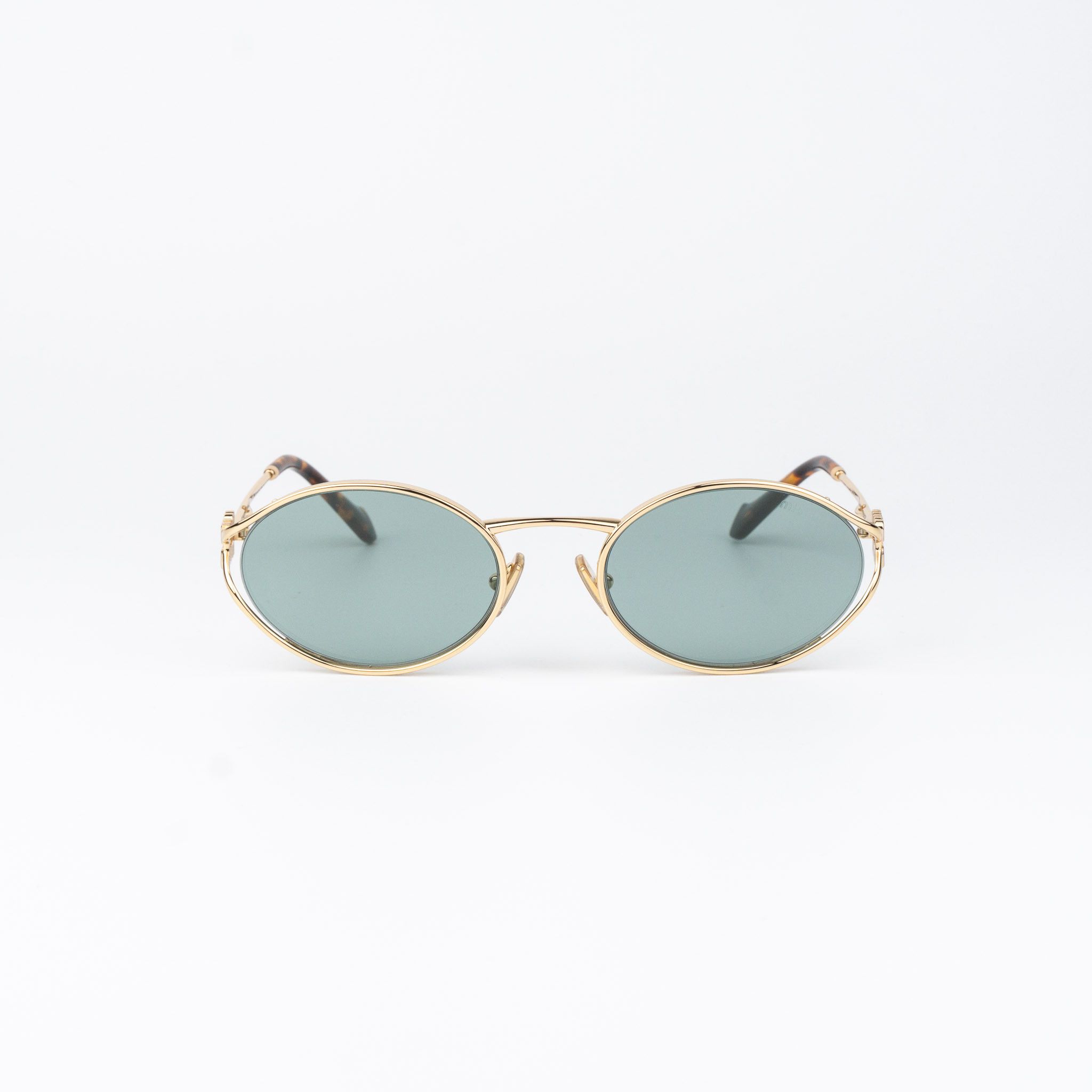 Miu Miu Miu Miu Women Sunglasses LOGO MU52YS 5AK04M NEW AUTHENTIC Size ONE SIZE - 4 Thumbnail
