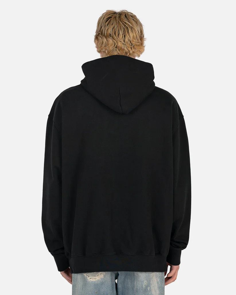 Maison Margiela o1w1db10525 Logo-Embroidered Hoodie in Black Size US XXL / EU 58 / 5 - 2 Thumbnail