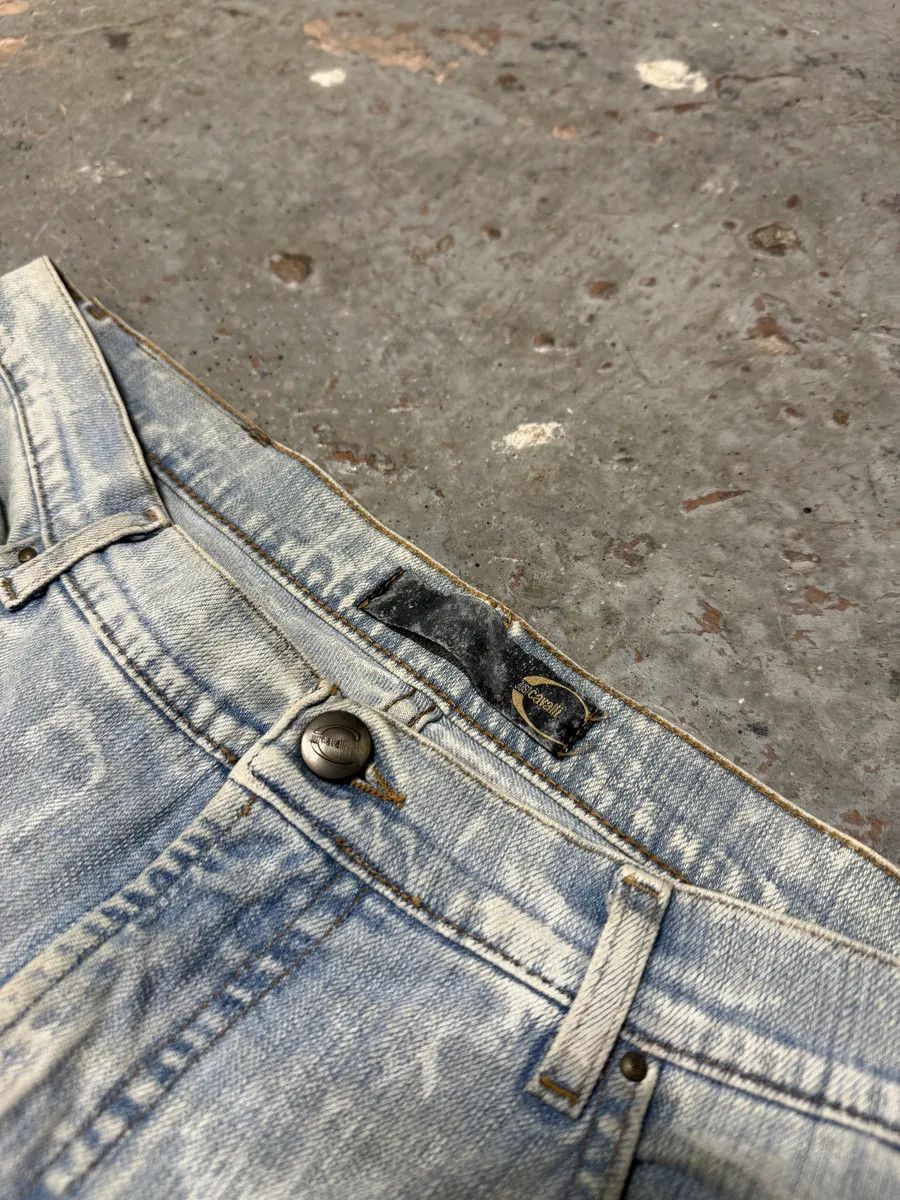 Roberto Cavalli AW2003 Cavalli Sun Faded Blue Yellowish Pants Size 28" / US 6 / IT 42 - 6 Thumbnail