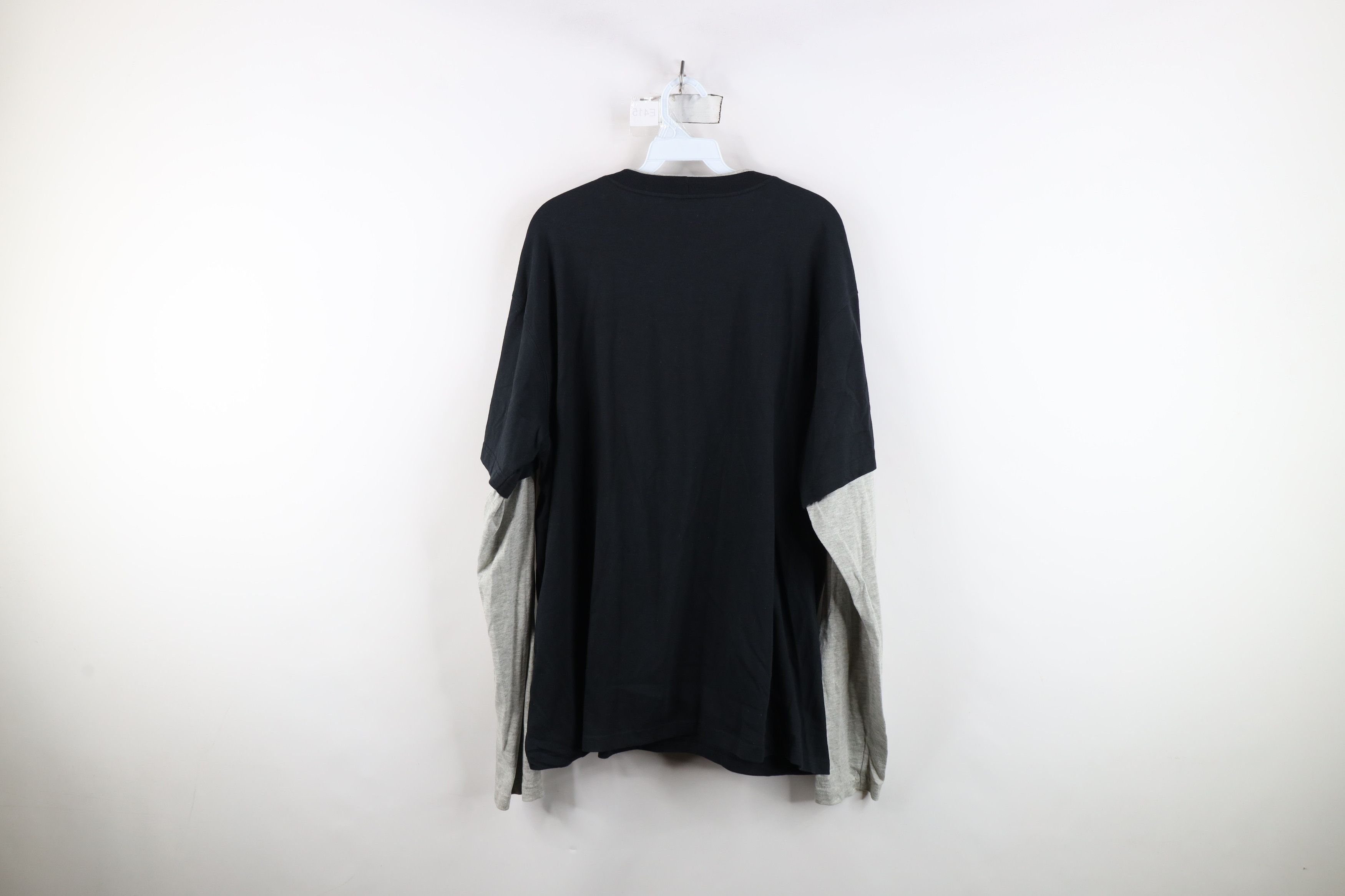 Nike Vintage 90s Y2K Nike Swoosh Layered Long Sleeve T-Shirt Size US XL / EU 56 / 4 - 13 Thumbnail