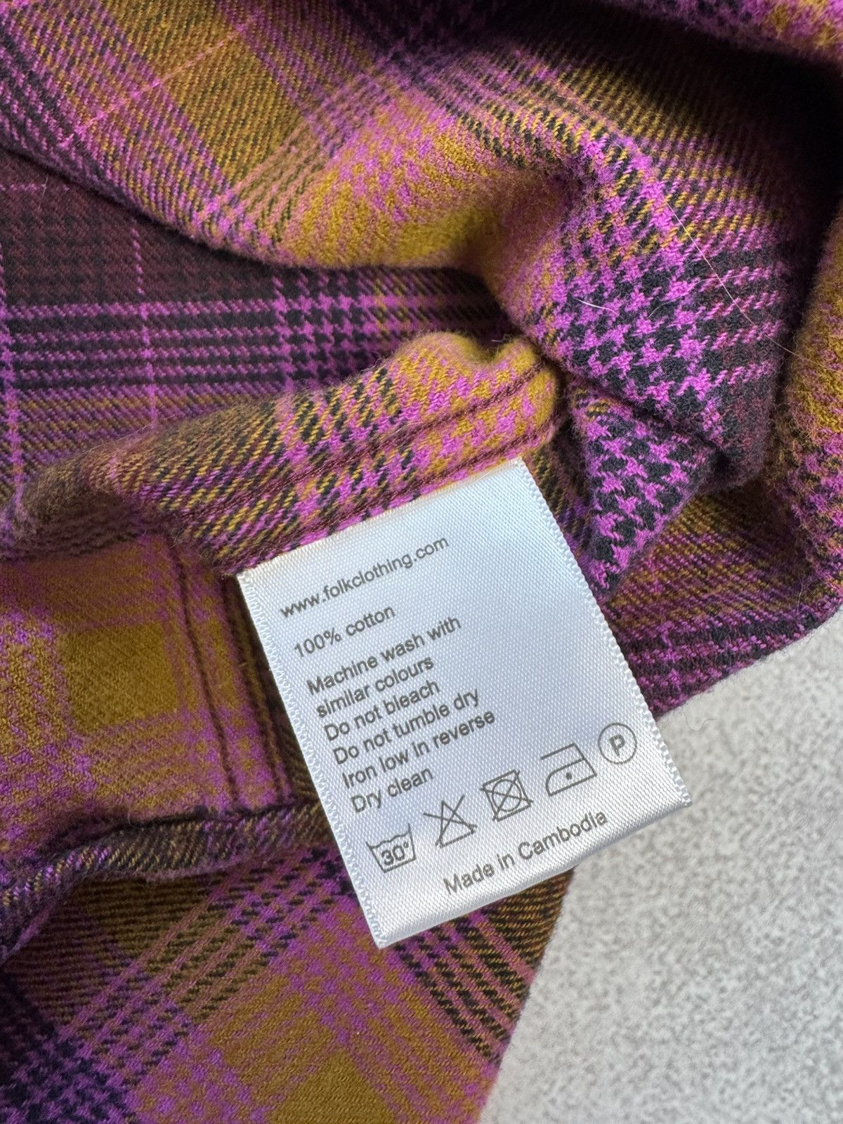 Folk Folk Flannel shirt button up long sleeve multicolor size L Size US L / EU 52-54 / 3 - 6 Thumbnail
