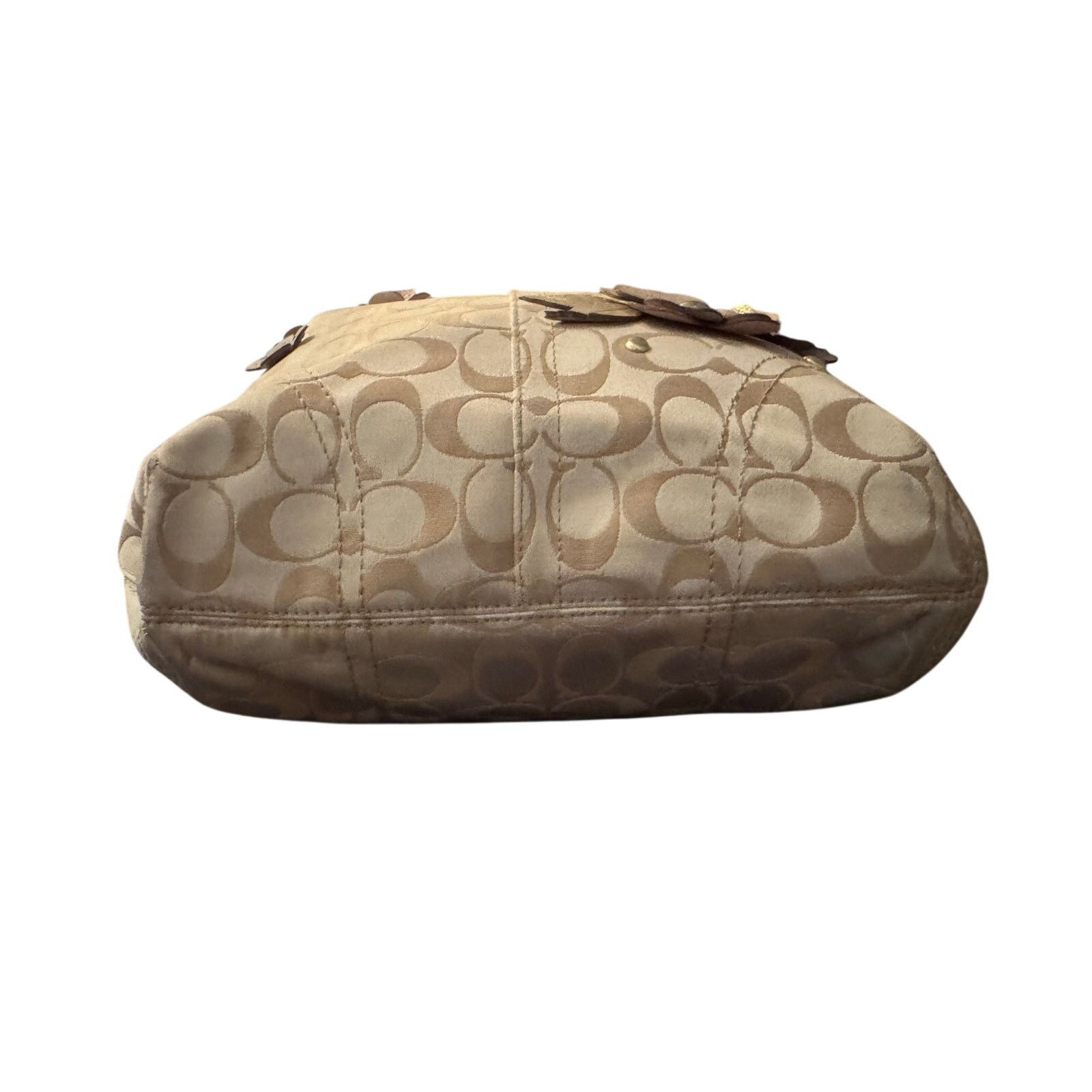 Coach Coach Jacquard Tea Rose Shoulder Hobo Bag Size ONE SIZE - 7 Thumbnail
