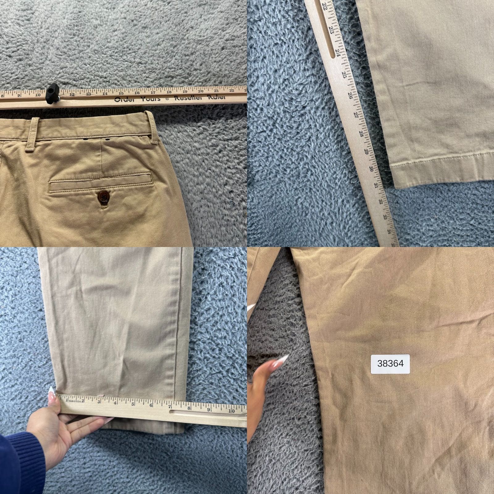 J.Crew J.Crew Pant Mens 33x32 Brown Chino straight leg cotton chino Size US 33 - 8 Thumbnail