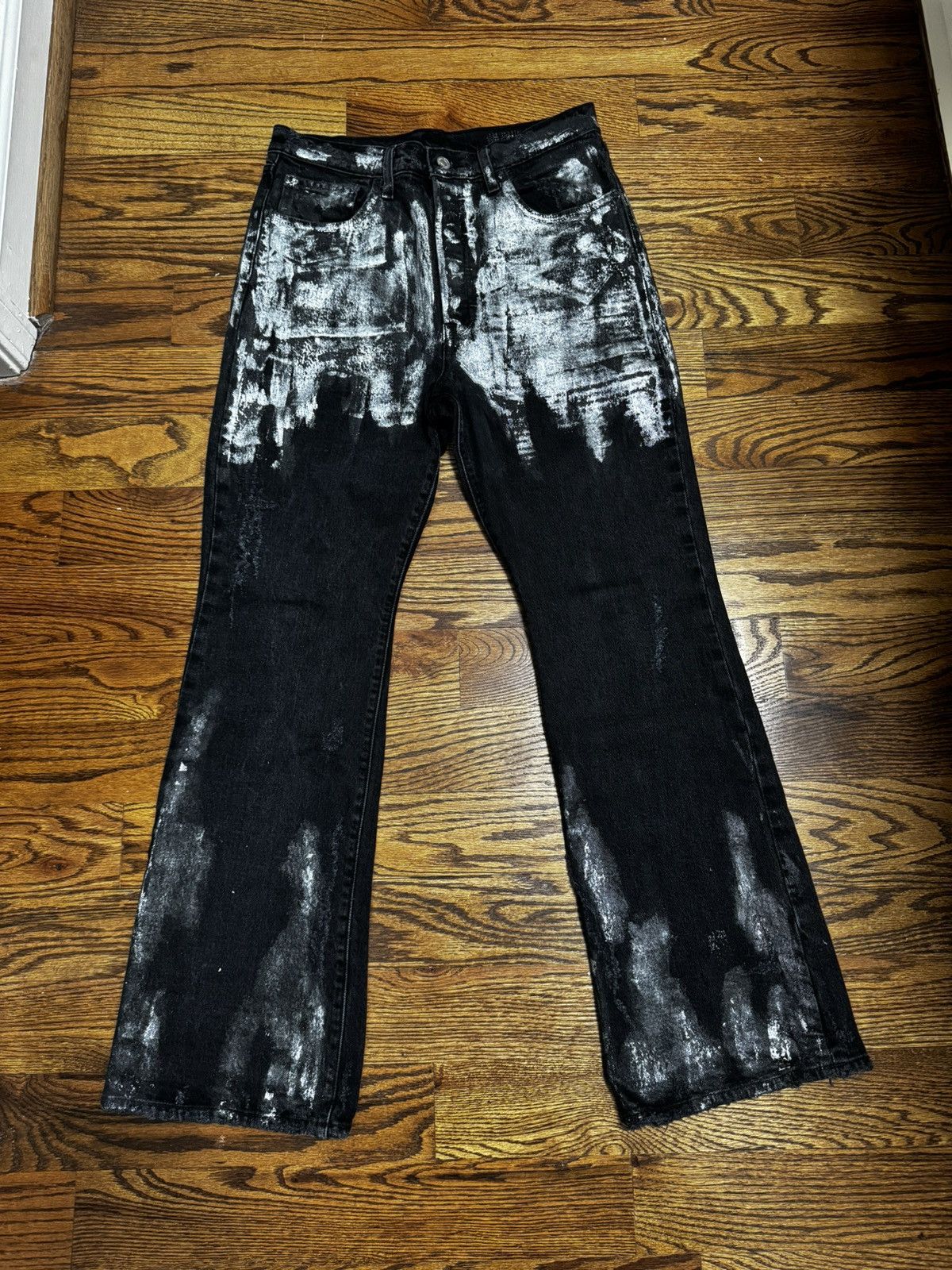 image of Ends Repair x Levis 1 Of 1 Crac Black Bootcut Denim, Men's (Size 30)