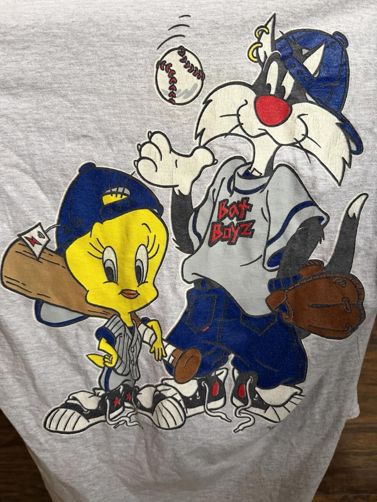 Designer VTG Looney Tunes Baseball Button Up T-shirt 1993 Size US S / EU 44-46 / 1 - 6 Thumbnail