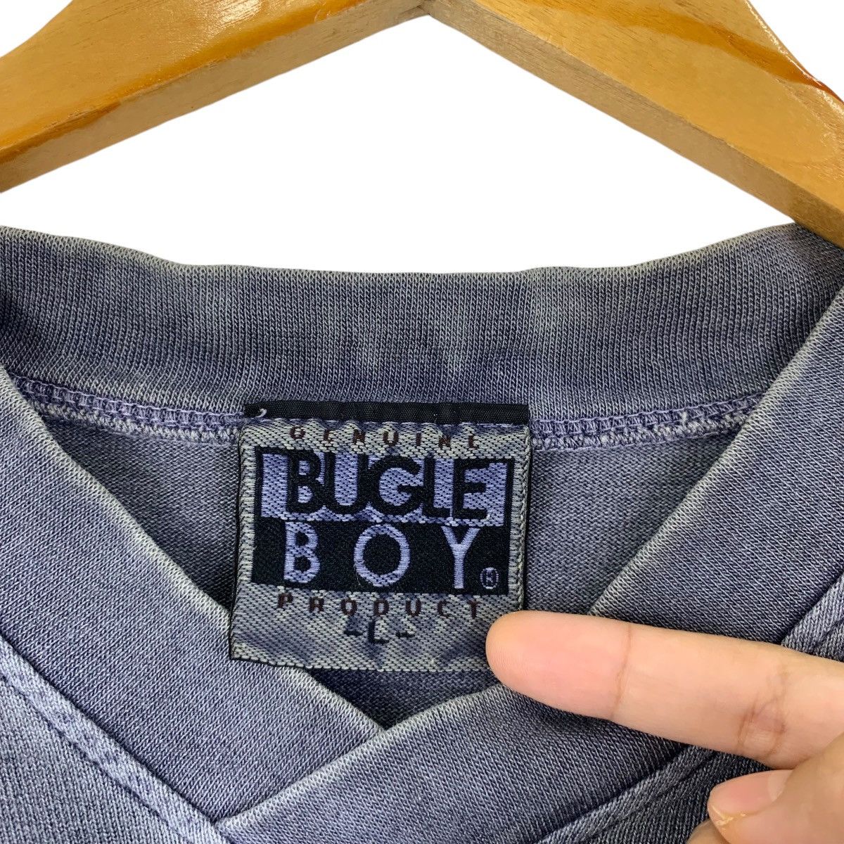 Bugle Boy Vintage BUGLE BOY SKATEBOARD Natural Dye Tee Shirt Top Size US L / EU 52-54 / 3 - 4 Thumbnail