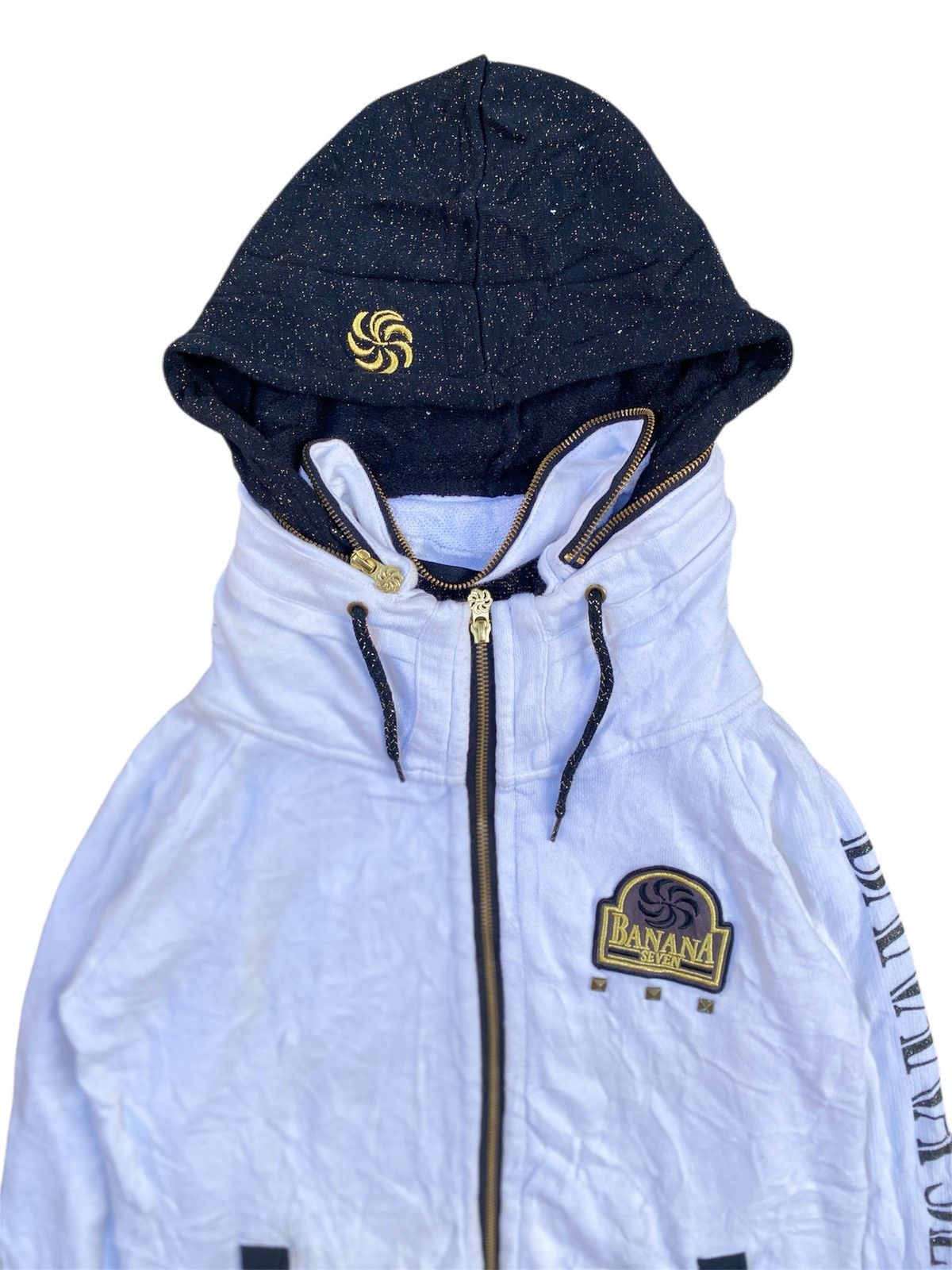 If Six Was Nine × Japanese Brand × Le Grande Bleu (L.G.B.) Banana Seven GOA style- Bono Apocalypse Zip Hoodie Size US S / EU 44-46 / 1 - 4 Thumbnail