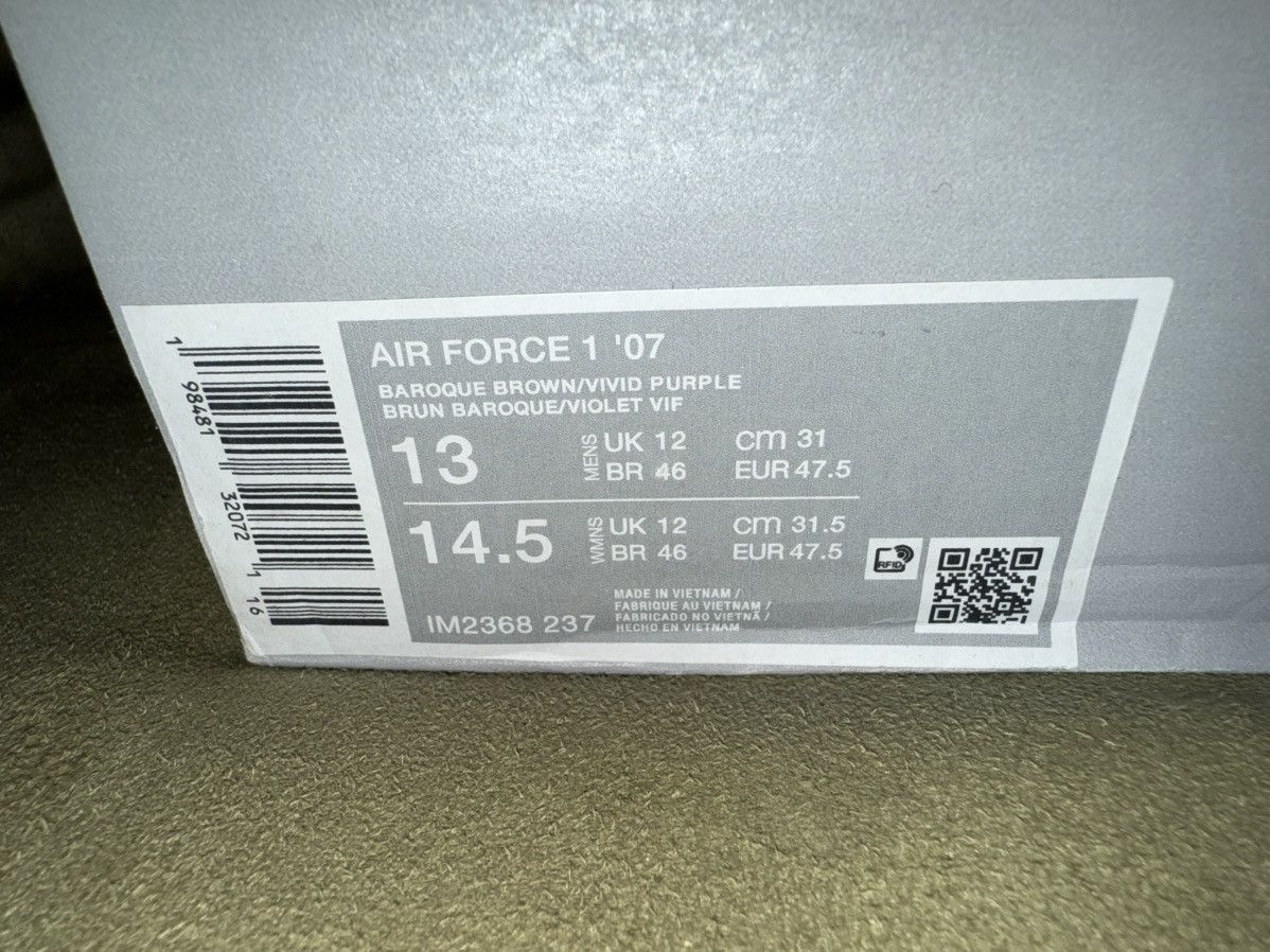Nike Nike Air Force 1 ‘07 “Baroque” low-top sneakers, NEW w/ Box! Size US 13 / EU 46 - 7 Thumbnail