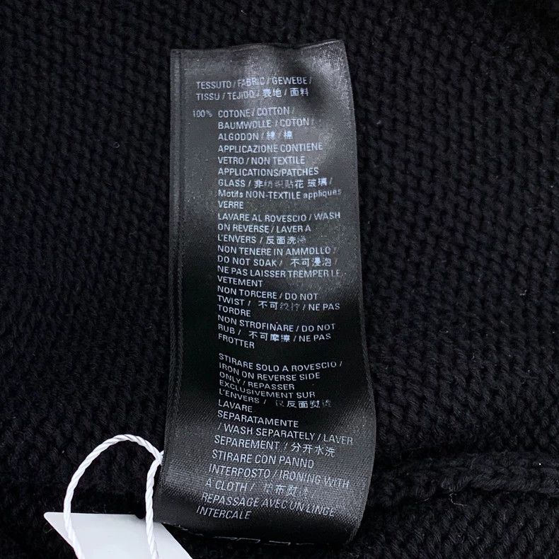 Balenciaga Balenciaga Black monogrammed diamond cotton crewneck long- Size US M / EU 48-50 / 2 - 8 Thumbnail