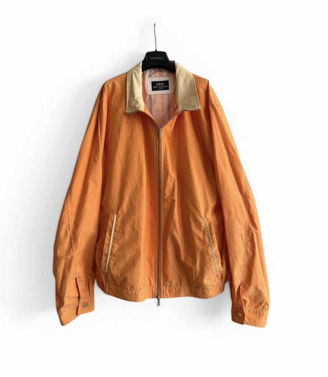 Other Eddy Monetti Leather Collar Bomber Jacket Size US XL / EU 56 / 4 - 1 Thumbnail