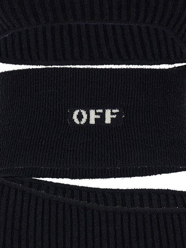 Off-White o1y1125 Midi Dress in Black Size XS / US 0-2 / IT 36-38 - 4 Thumbnail