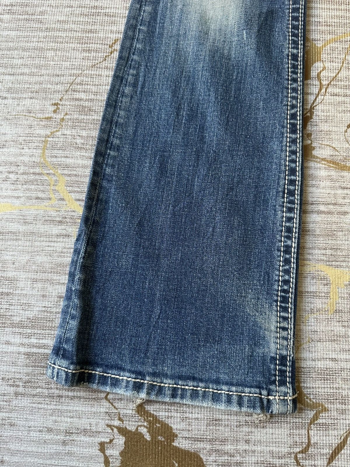 Tornado Mart FLARE Be/Rock For Express Distressed Denim Size 27" / US 4 / IT 40 - 7 Thumbnail