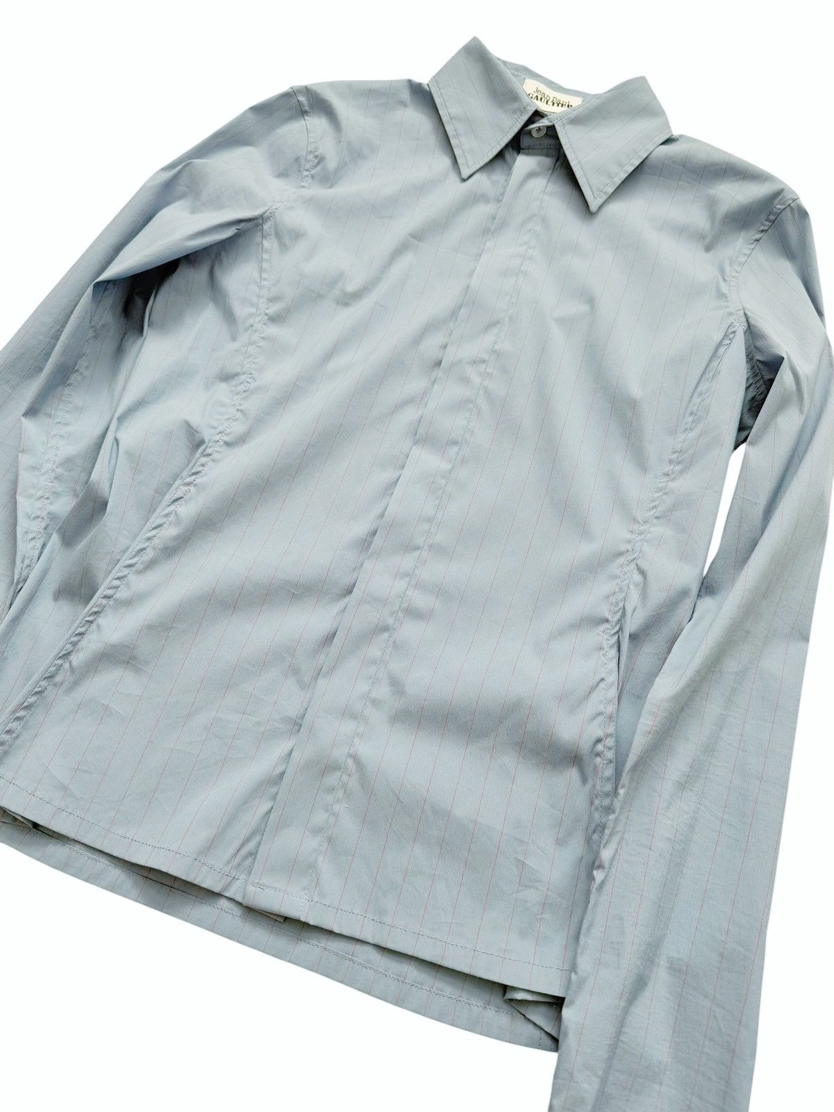 Jean Paul Gaultier LONG Sleeve Pinstripe Shirt Size S / US 4 / IT 40 - 6 Thumbnail