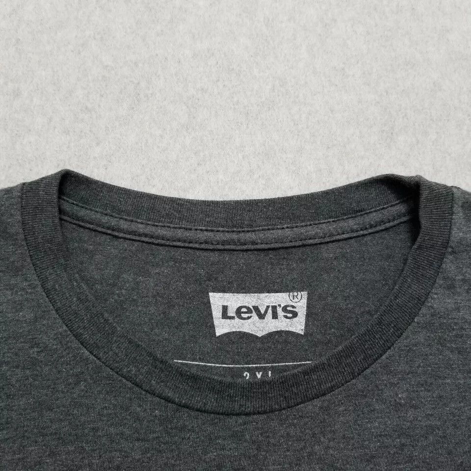 Levi's Levis Shirt Mens 2XL Gray Short Sleeve Crew Neck Size US XXL / EU 58 / 5 - 6 Thumbnail
