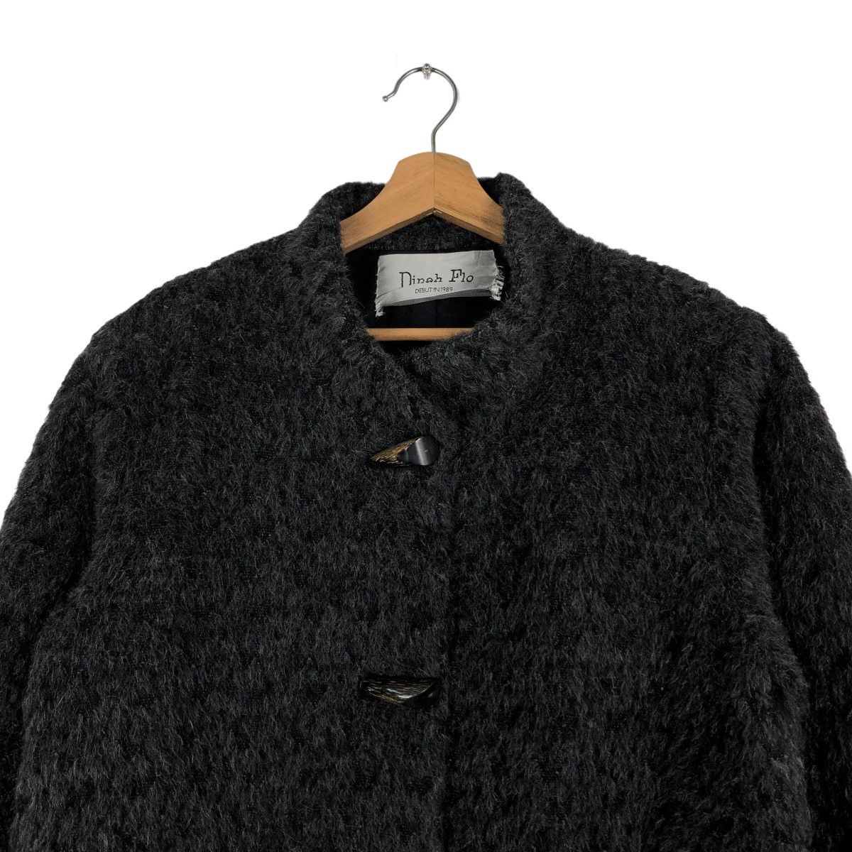Designer 🔥Wool Mohair Cropped Jacket Dinah Flo Debut in 1989 Size US M / EU 48-50 / 2 - 2 Thumbnail