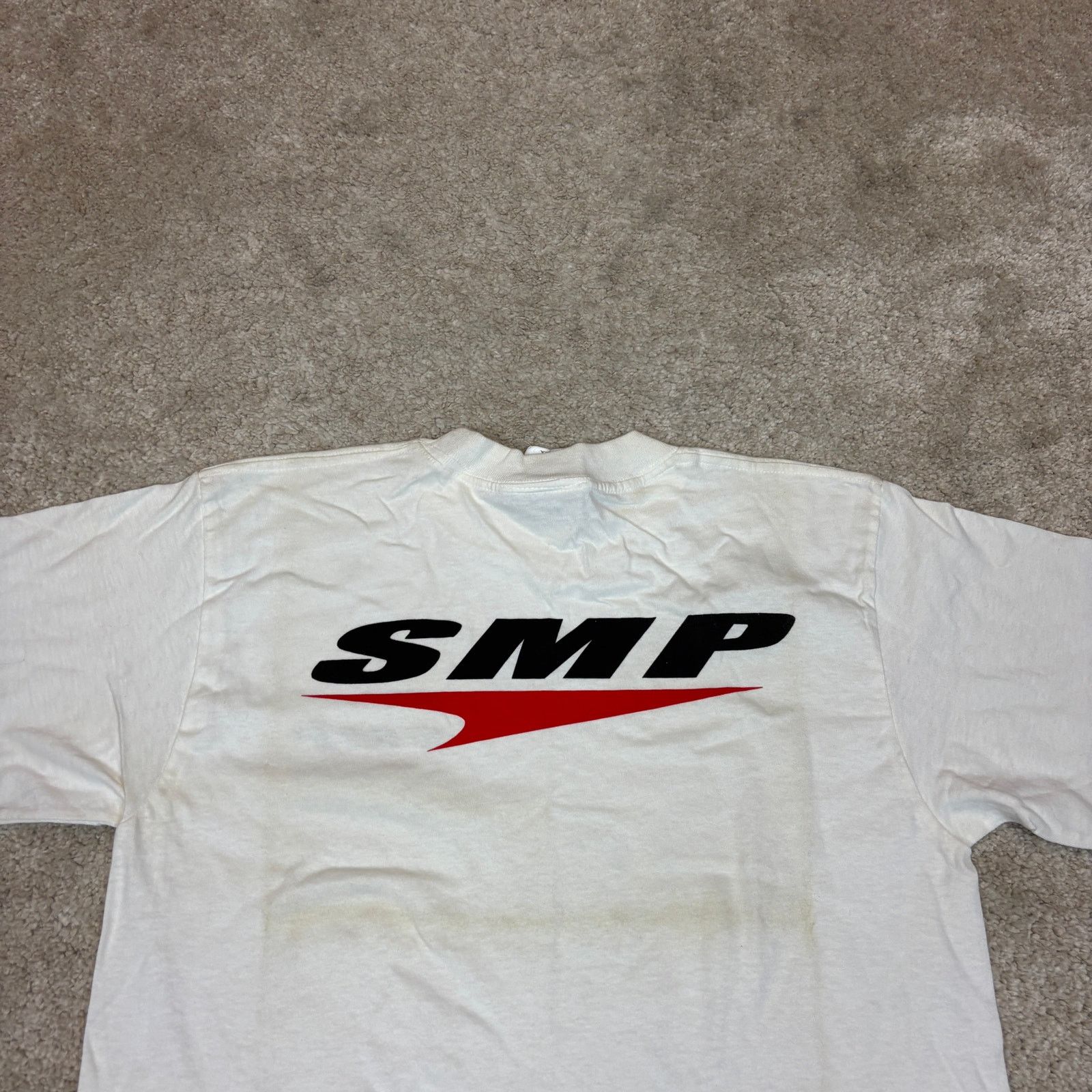 Vintage Rare Vintage 90s SMP Skateboarding Logo T Shirt Men's Medium Size US M / EU 48-50 / 2 - 4 Thumbnail