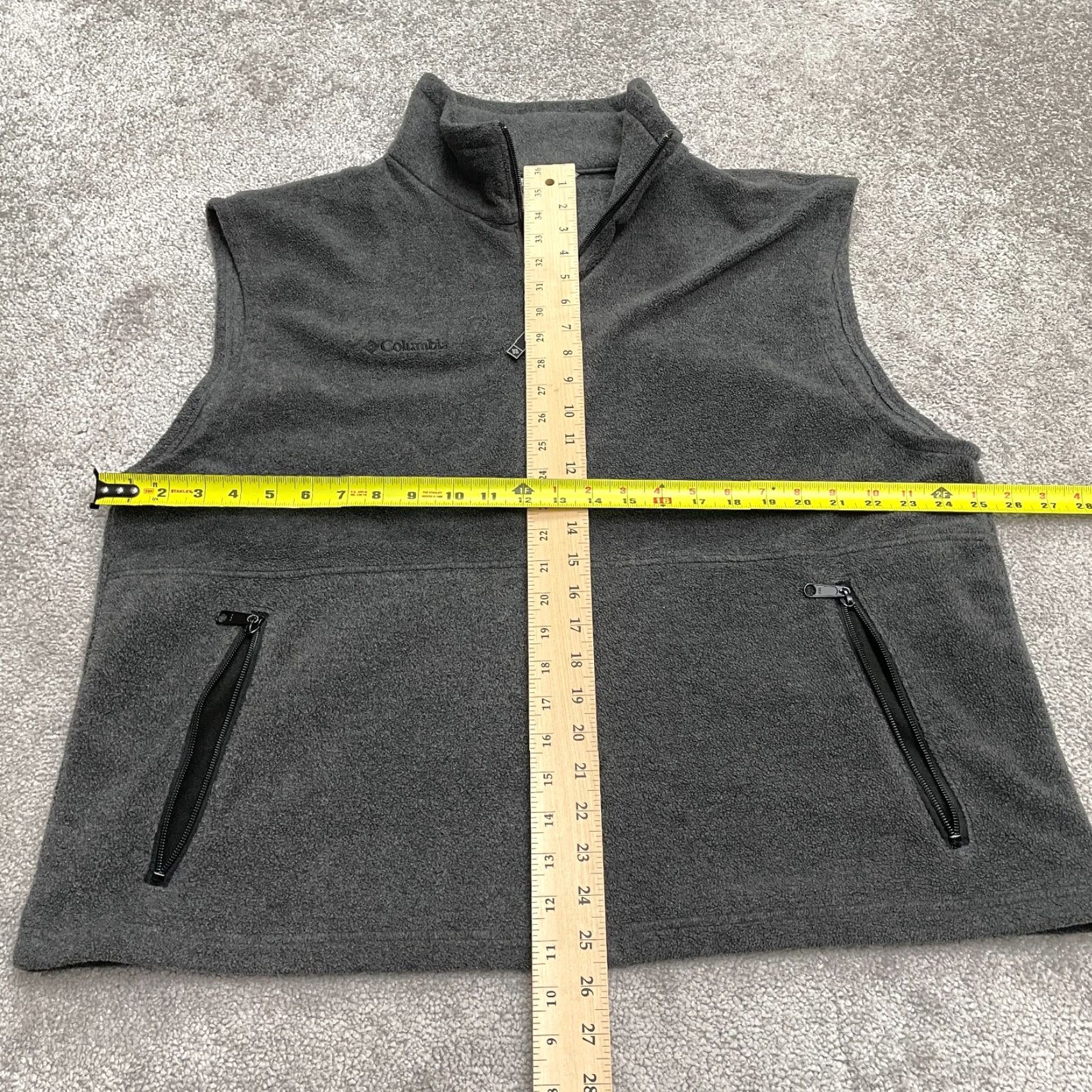 Vintage Columbia Steens Mountain Fleece Vest Mens XL Dark Gray Full Zip Outdoor Hiking Jacket/ Vest Size US XL / EU 56 / 4 - 7 Thumbnail
