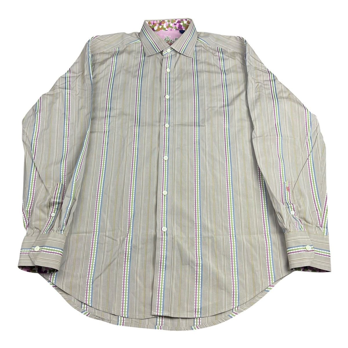 Robert Graham Robert Graham Button Up Shirt Multicolor Striped Long Sleeve Size US L / EU 52-54 / 3 - 1 Thumbnail