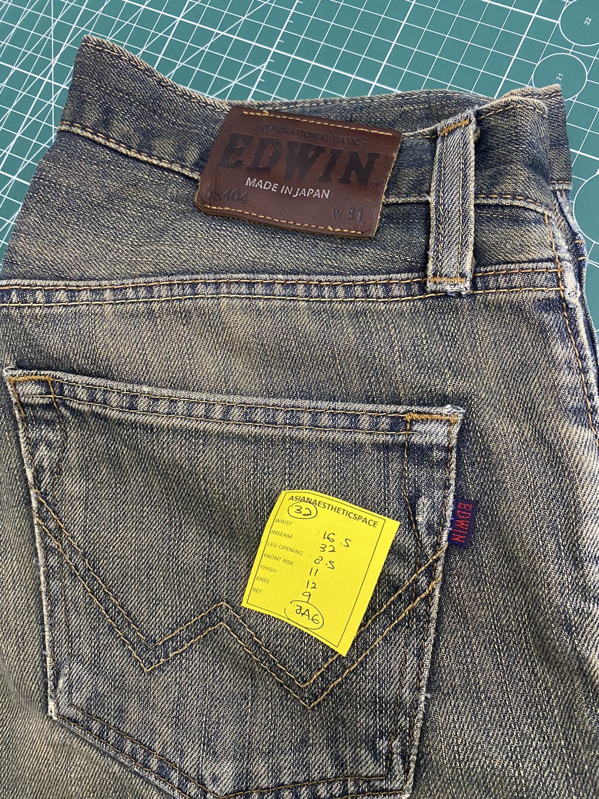Edwin × Japanese Brand Edwin 404 Denim Baggy Loose Fit Washed Distressed Size US 32 / EU 48 - 23 Thumbnail