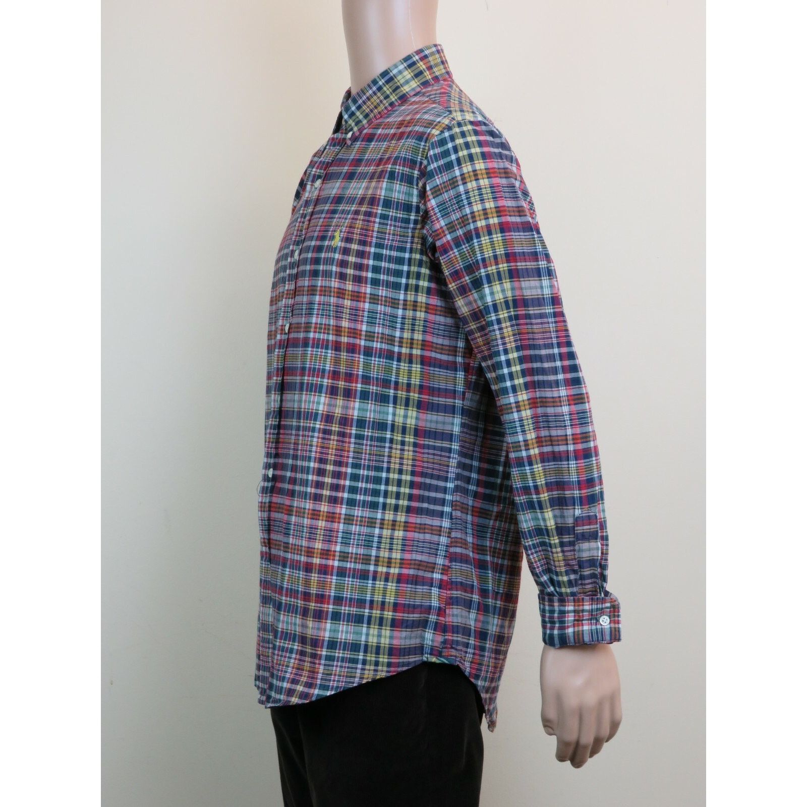 Lauren Ralph Lauren RALPH LAUREN ABERDARE MULTI COLOR CHECK COTTON SHIRT L Size US L / EU 52-54 / 3 - 6 Thumbnail