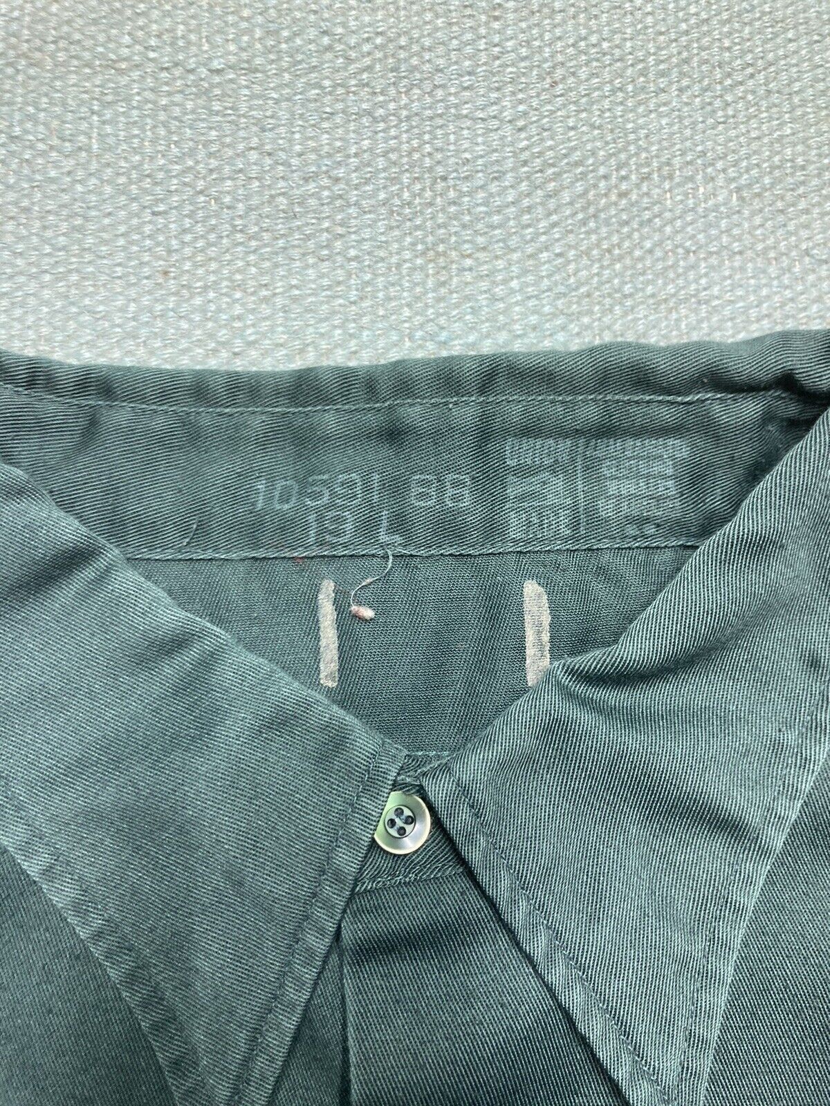Vintage VTG 50s 60s work shirt twill selvedge gussets Union made XXL Size US XXL / EU 58 / 5 - 4 Thumbnail