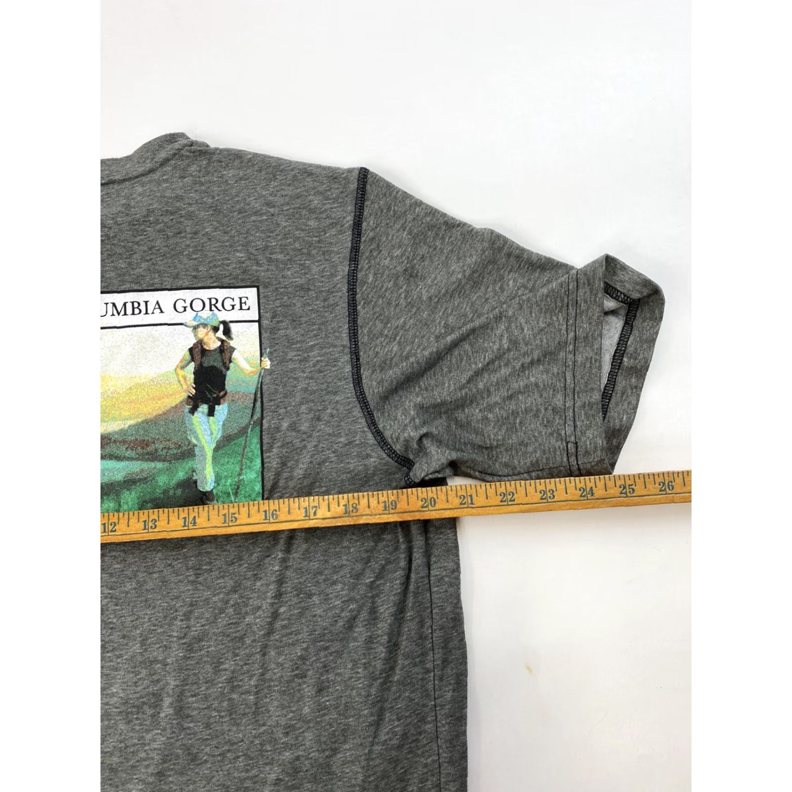 Vintage Columbia T Shirt Mens Medium Gray Friends Of The Columbia Gorge Graphic Hiking Gorge Fans Mens Short Sleeve Crew Neck Size US M / EU 48-50 / 2 - 6 Thumbnail