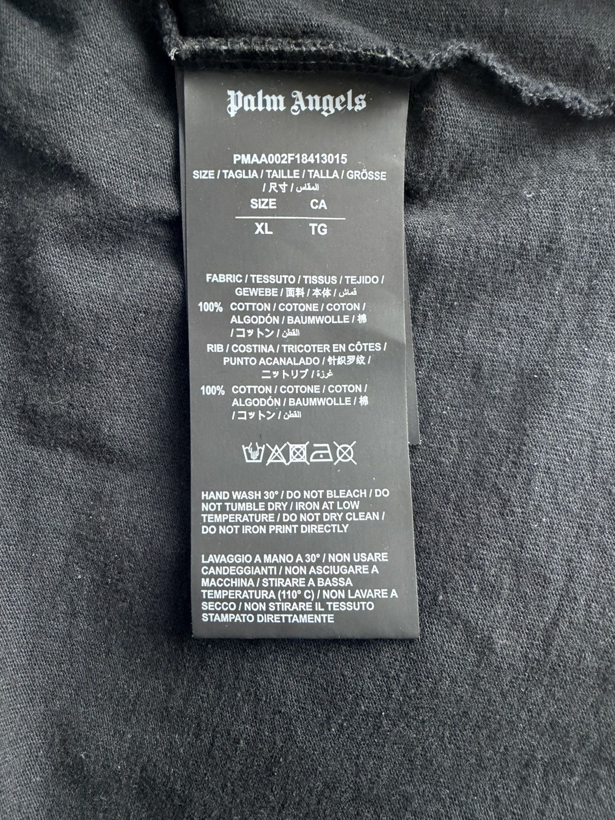 Palm Angels Palm Angels Black T Shirt All Over Print XL Size US XL / EU 56 / 4 - 8 Thumbnail